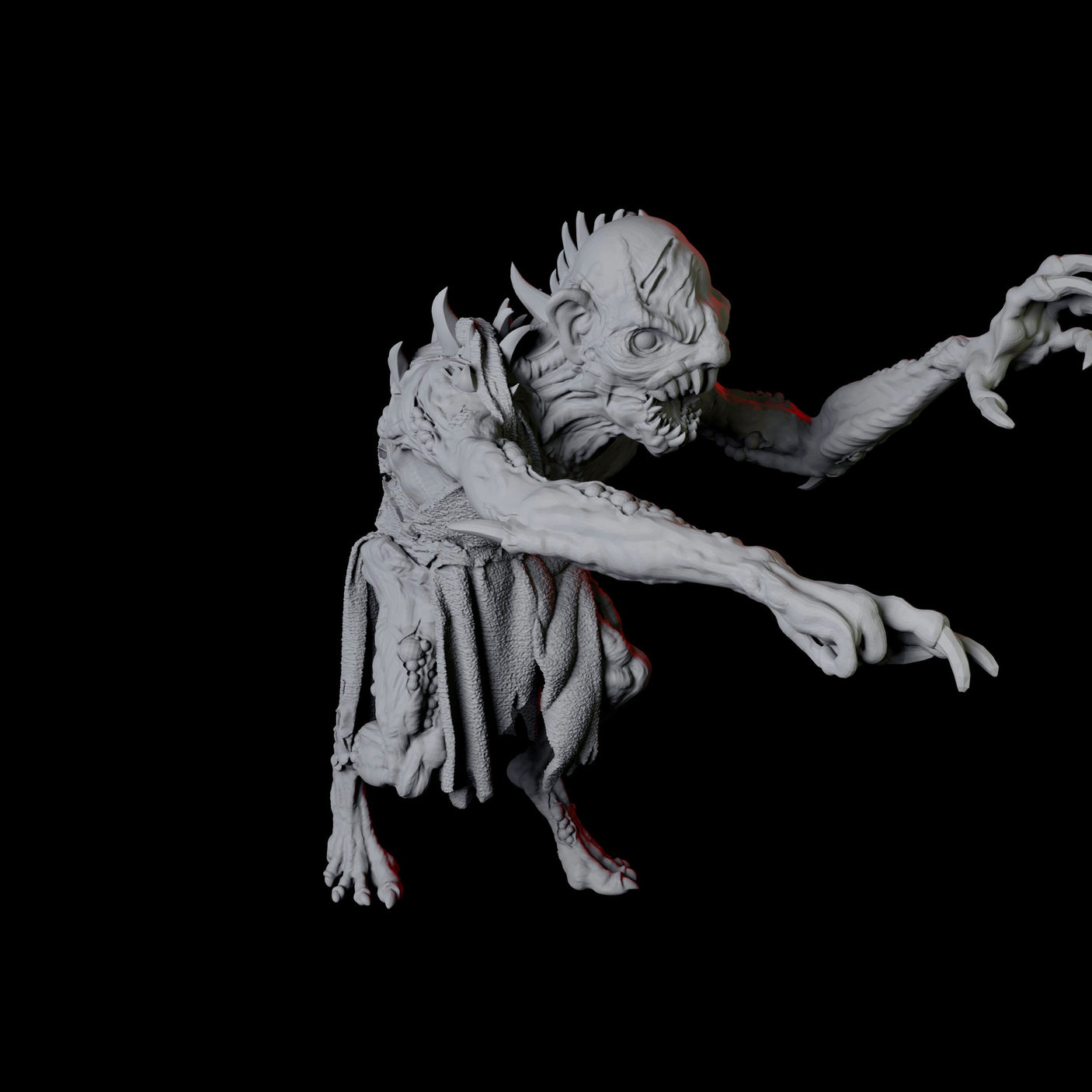 Ghoul D Miniature for Dungeons and Dragons, Pathfinder or other TTRPGs