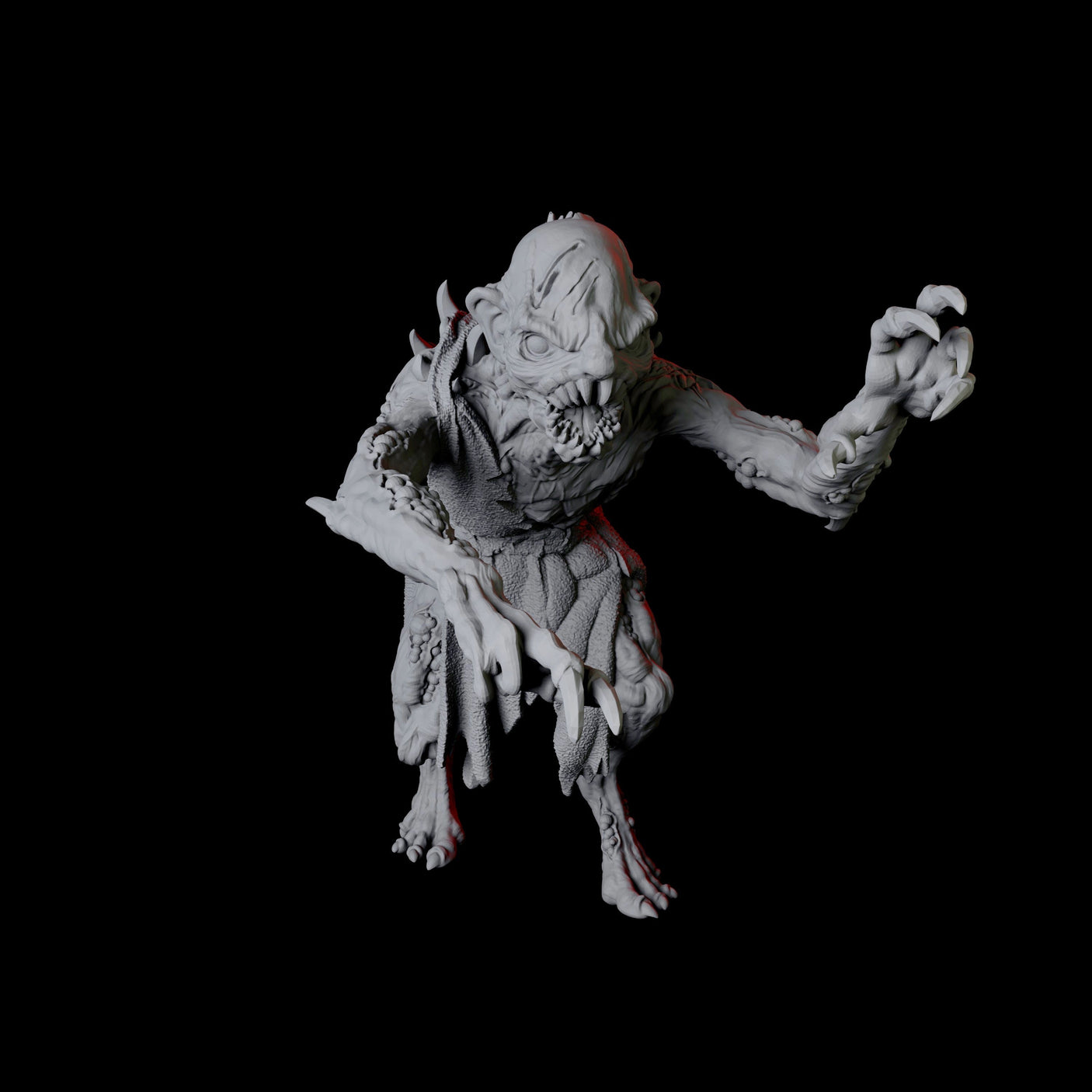 Ghoul D Miniature for Dungeons and Dragons, Pathfinder or other TTRPGs