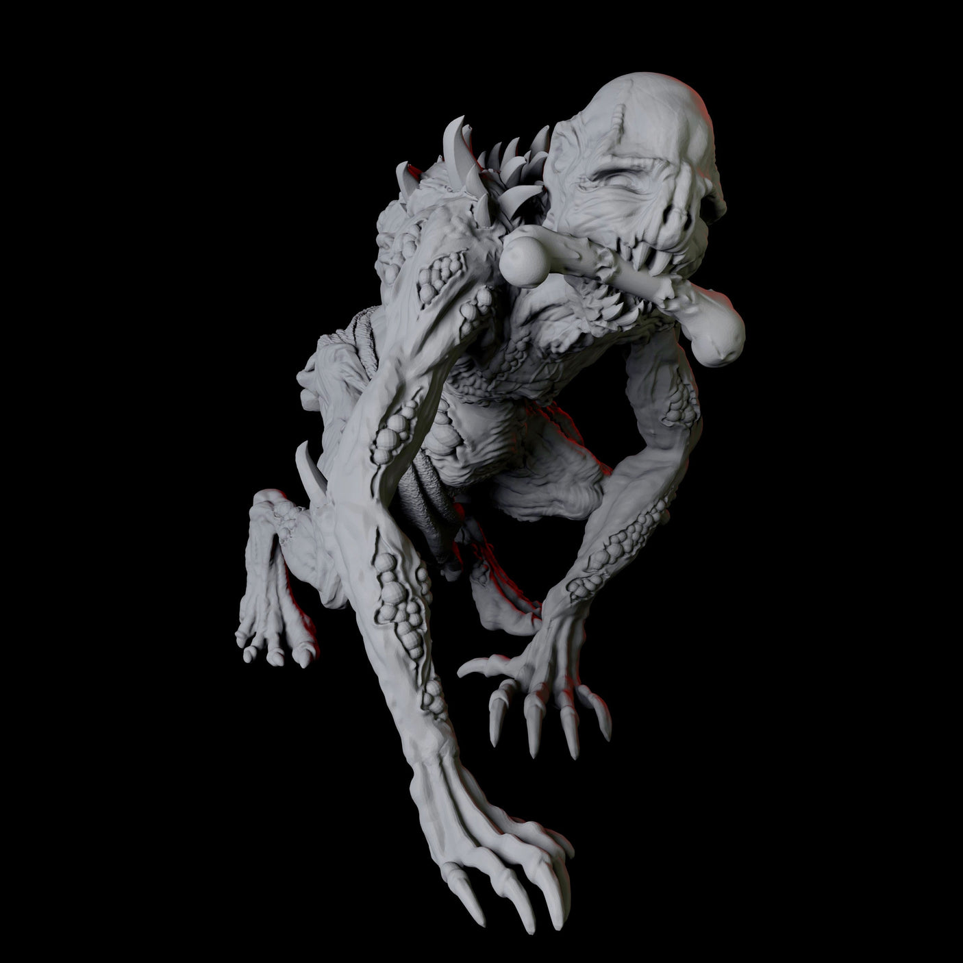 Ghoul H Miniature for Dungeons and Dragons, Pathfinder or other TTRPGs