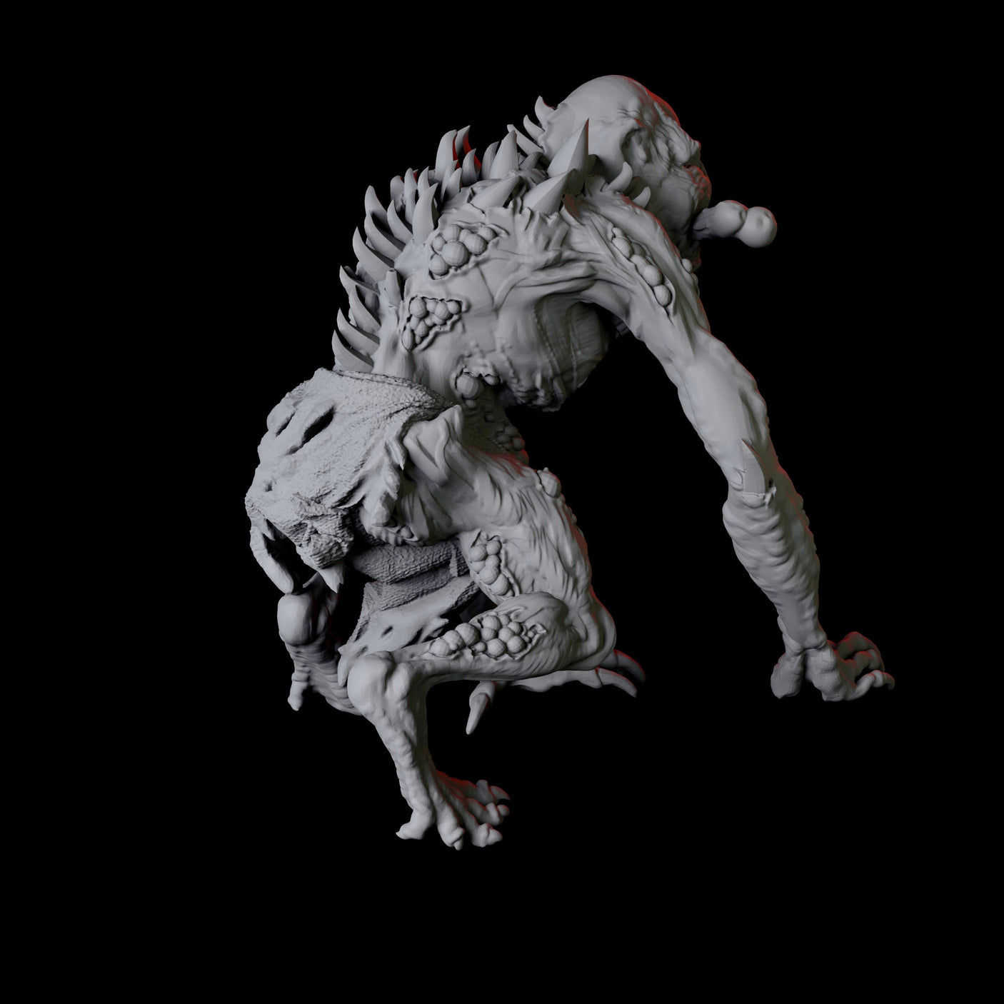 Ghoul H Miniature for Dungeons and Dragons, Pathfinder or other TTRPGs