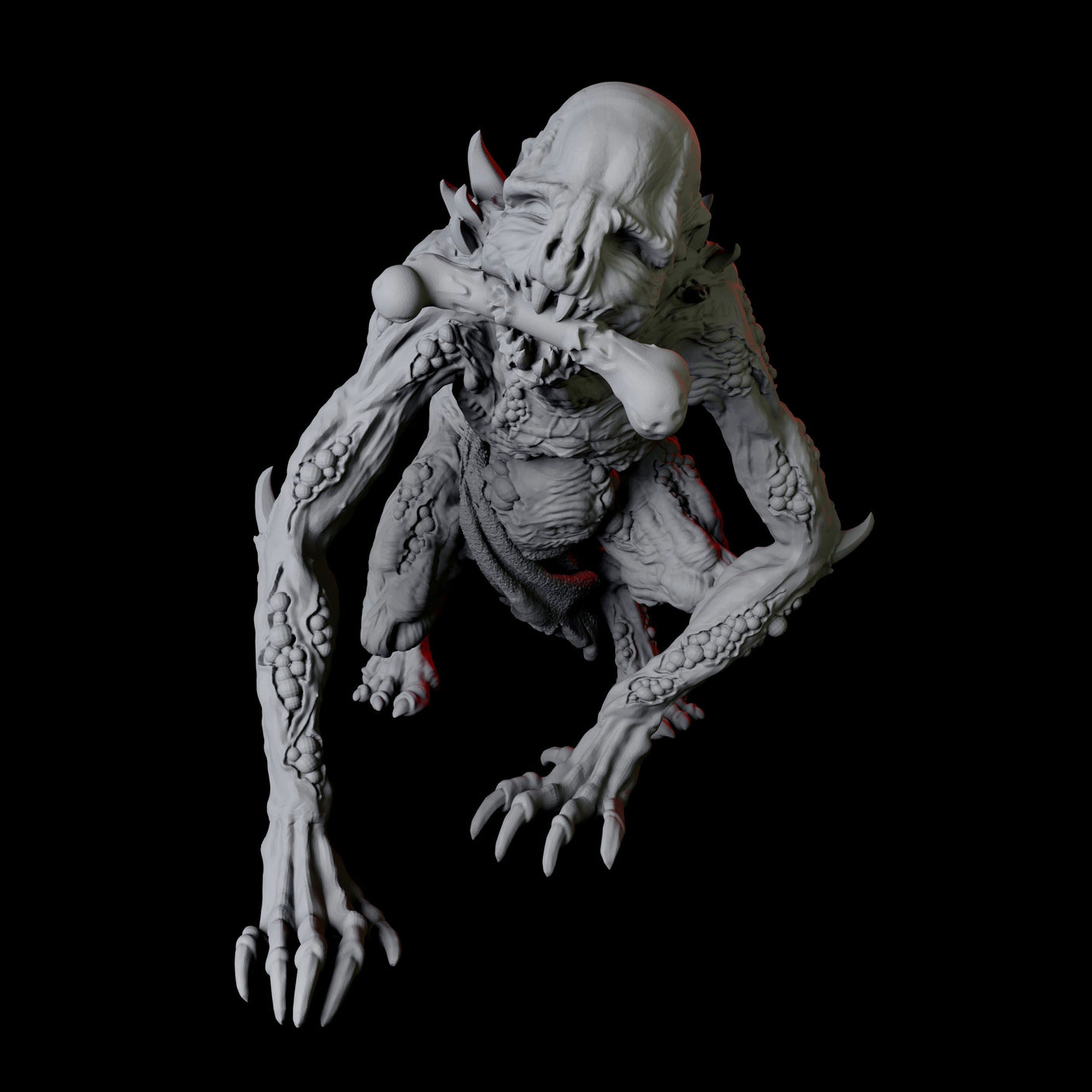Ghoul H Miniature for Dungeons and Dragons, Pathfinder or other TTRPGs