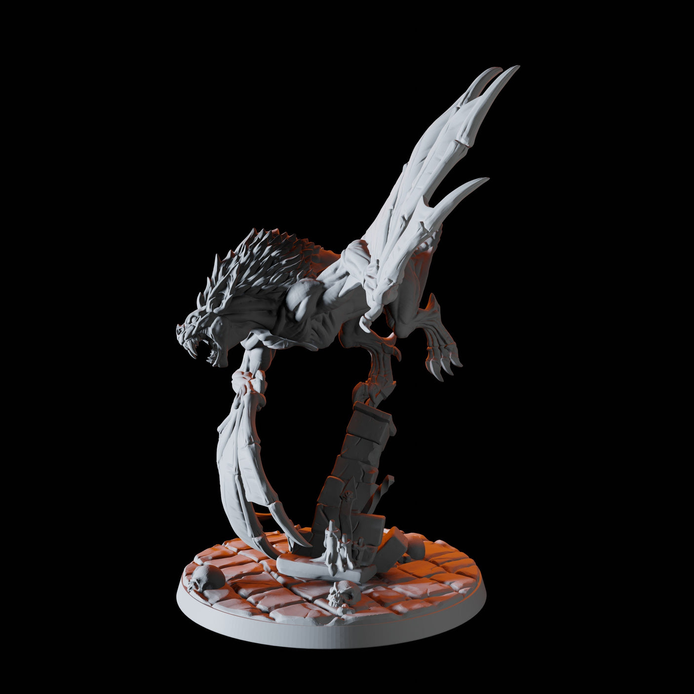 Giant Bat B Miniature for Dungeons and Dragons, Pathfinder or other TTRPGs