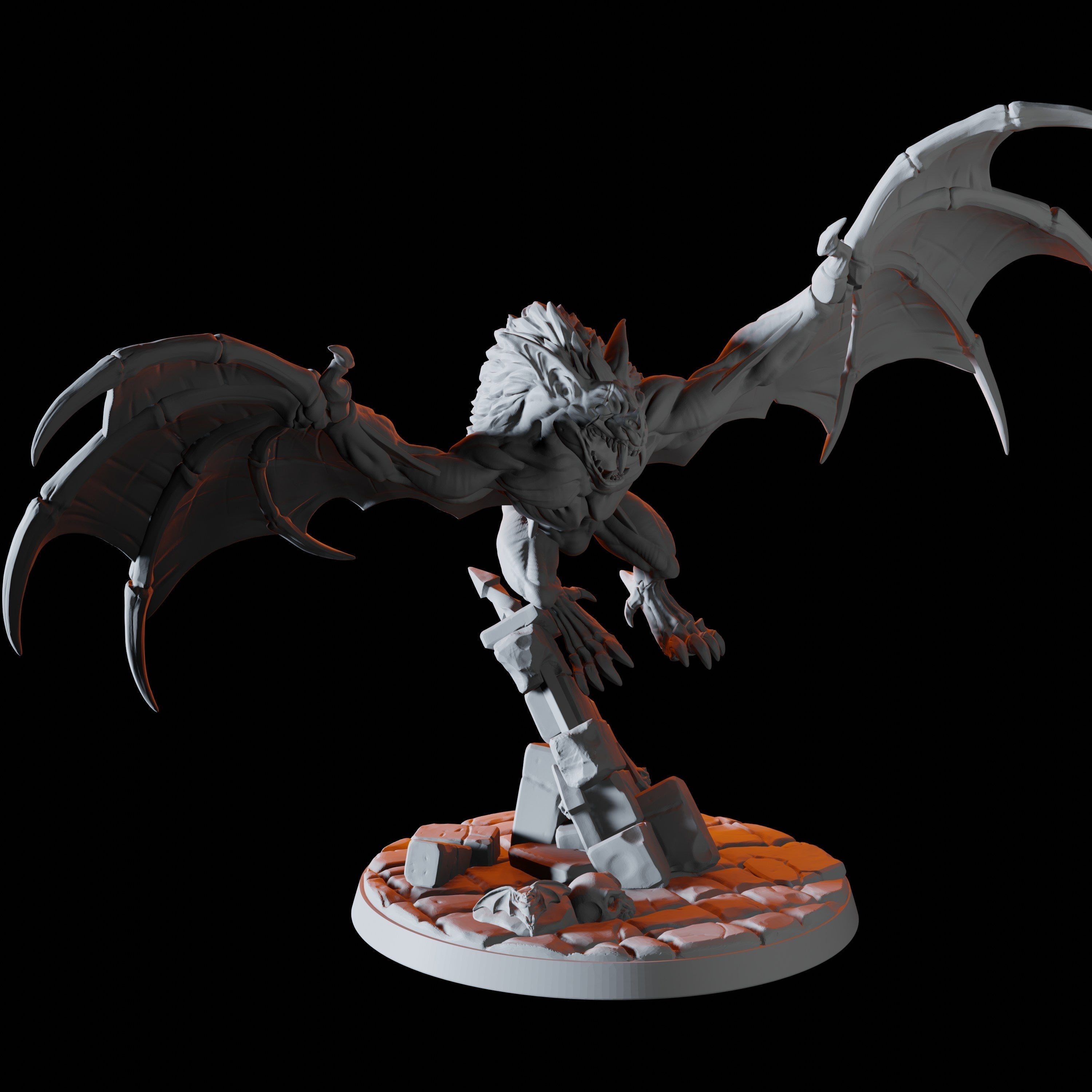 Giant Bat D Miniature for Dungeons and Dragons, Pathfinder or other TTRPGs
