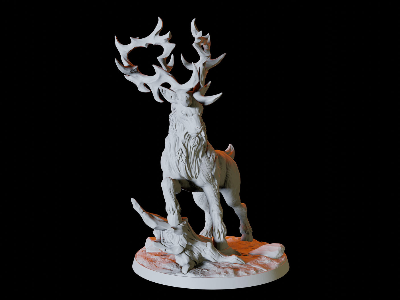 Giant Elk or Deer Miniature for Dungeons and Dragons, Pathfinder or other TTRPGs