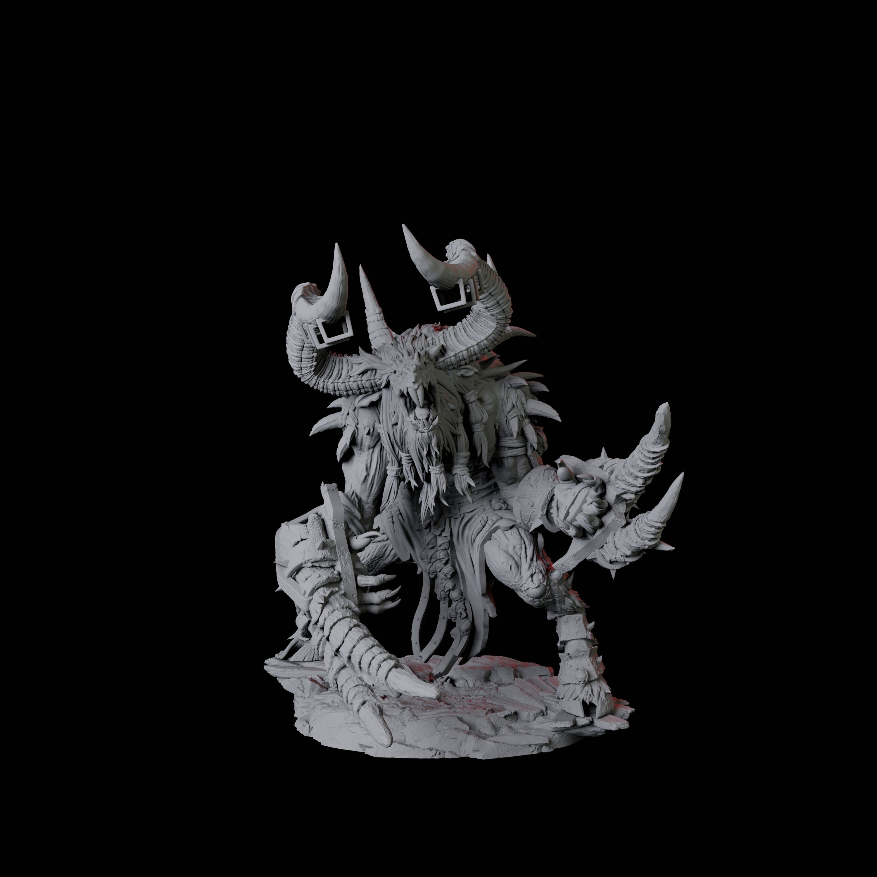 Giant Ratfolk Barbarian D Miniature for Dungeons and Dragons, Pathfinder or other TTRPGs