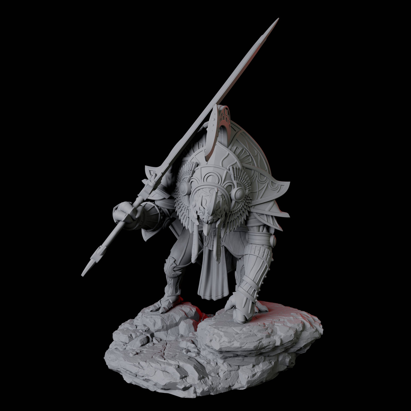 Giant Scarab Warrior A Miniature for Dungeons and Dragons, Pathfinder or other TTRPGs