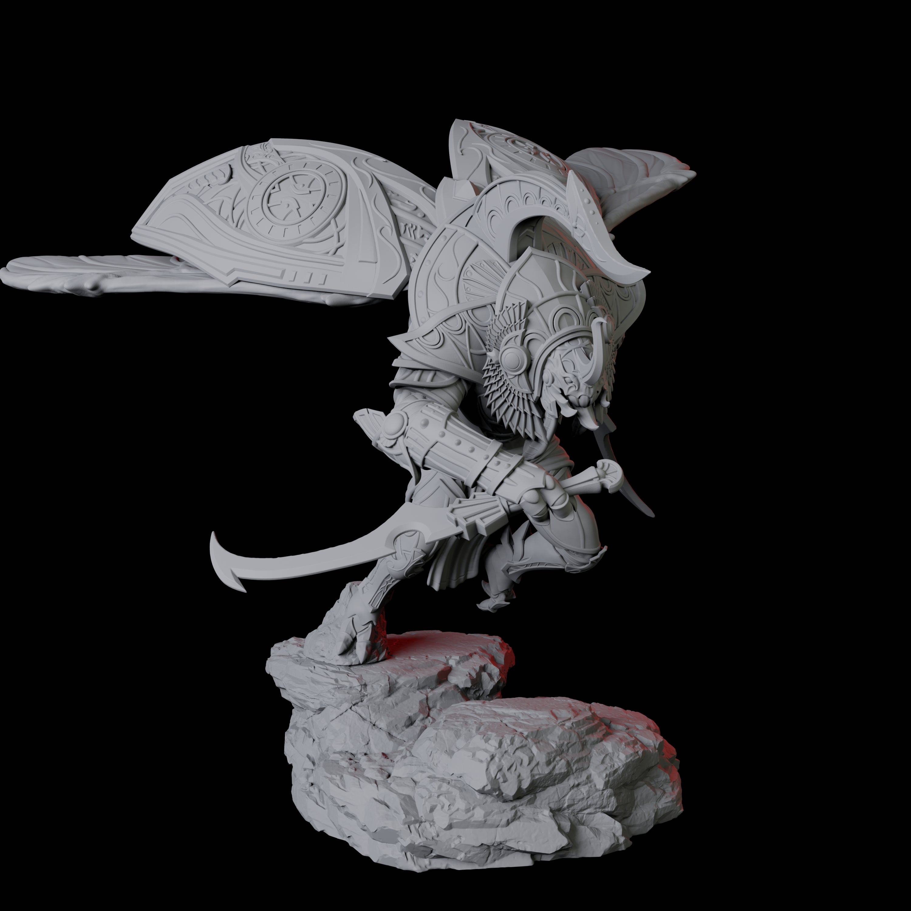 Giant Scarab Warrior D Miniature for Dungeons and Dragons, Pathfinder or other TTRPGs