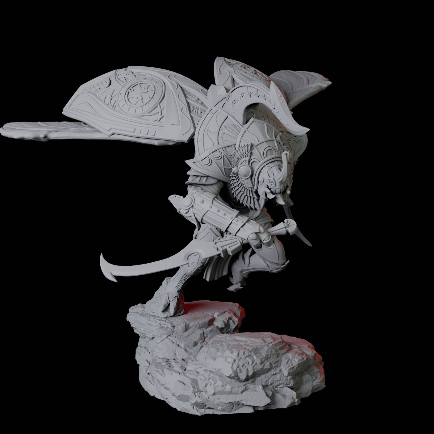 Giant Scarab Warrior D Miniature for Dungeons and Dragons, Pathfinder or other TTRPGs