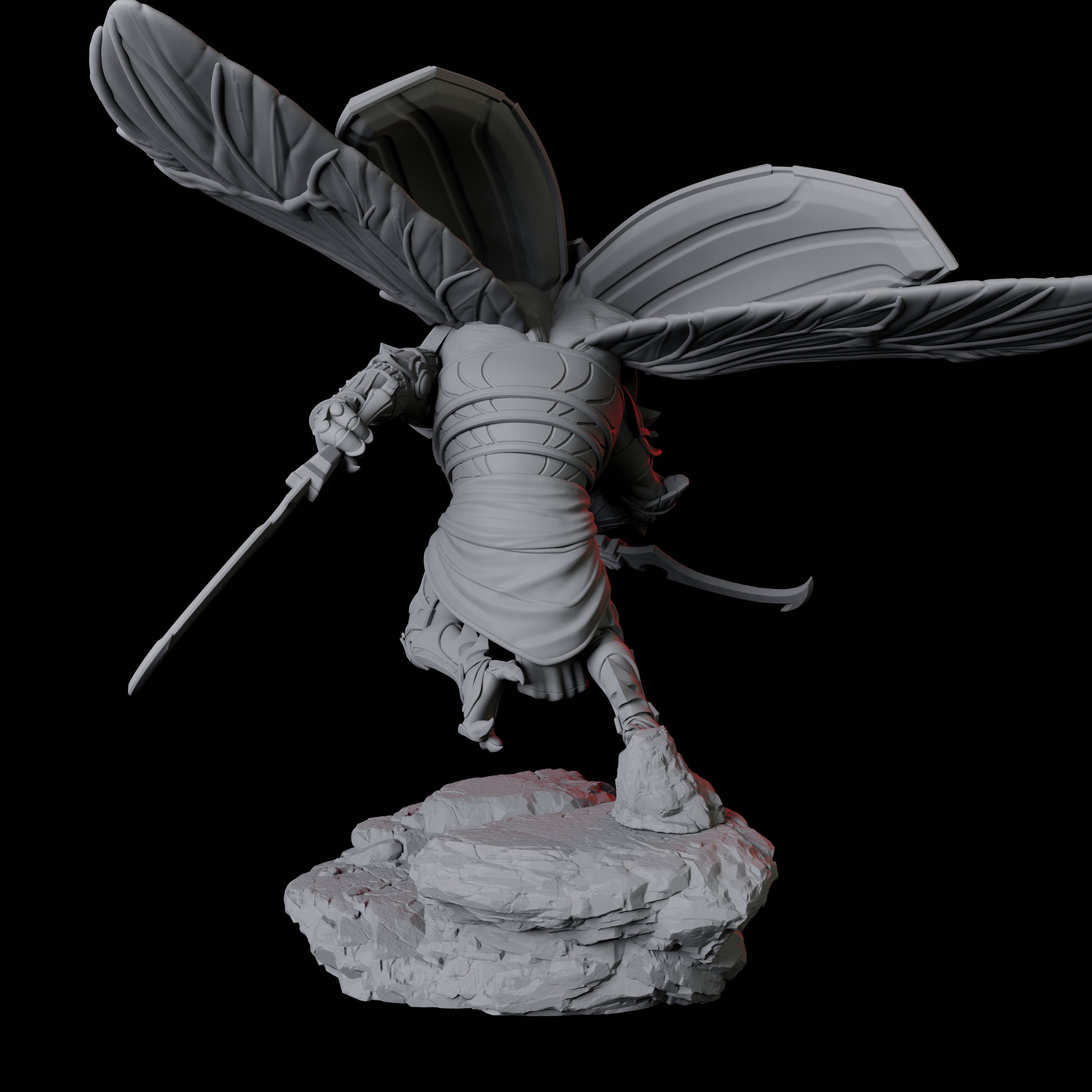 Giant Scarab Warrior D Miniature for Dungeons and Dragons, Pathfinder or other TTRPGs