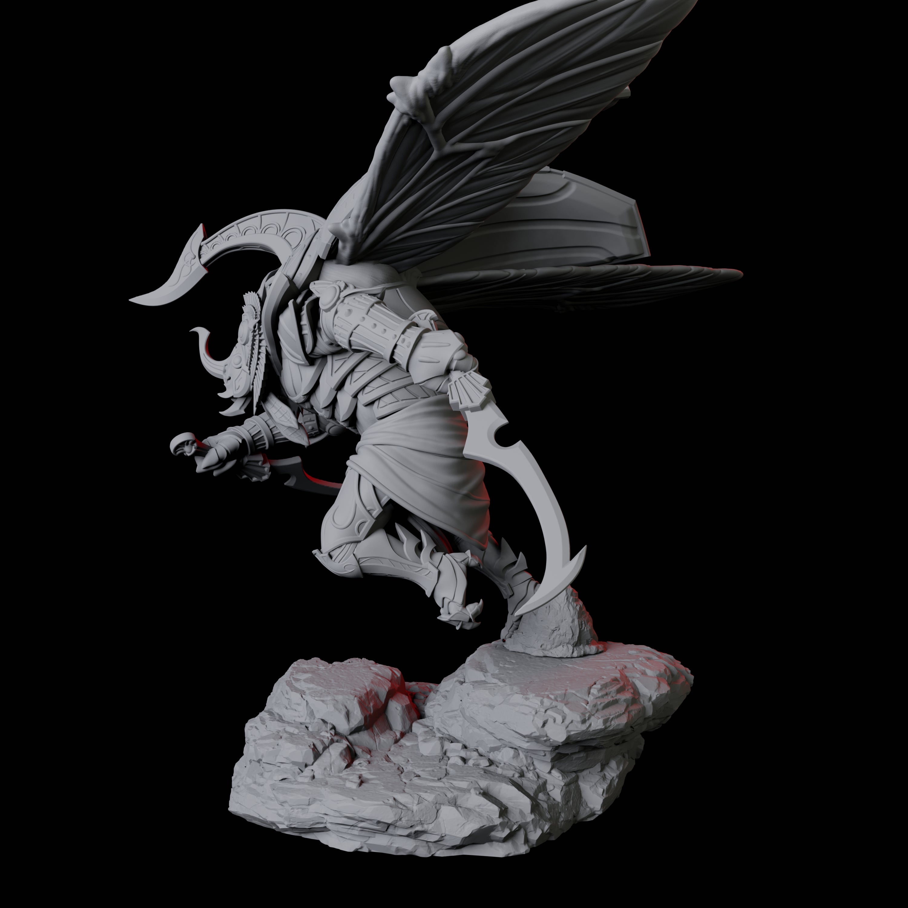 Giant Scarab Warrior D Miniature for Dungeons and Dragons, Pathfinder or other TTRPGs