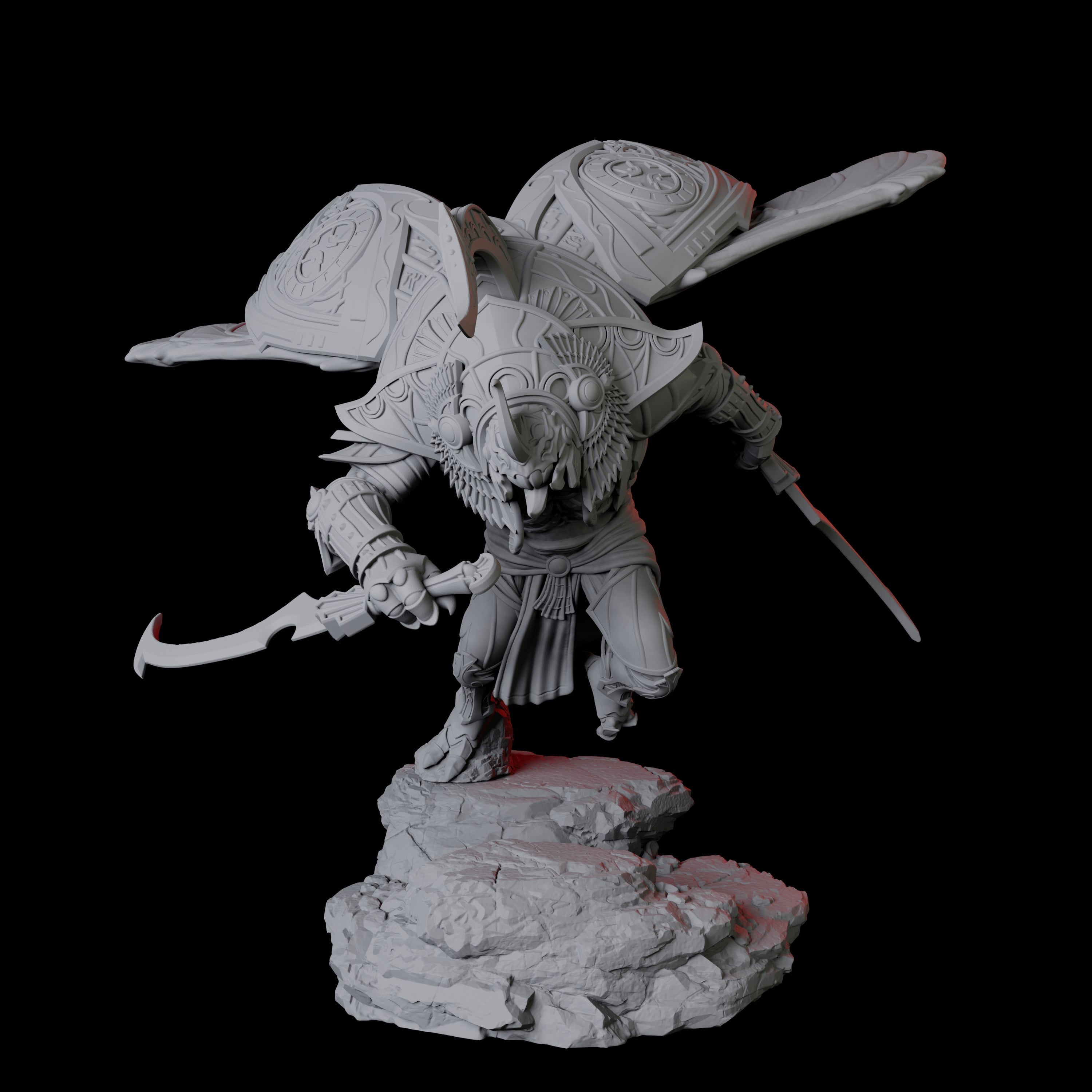 Giant Scarab Warrior D Miniature for Dungeons and Dragons, Pathfinder or other TTRPGs