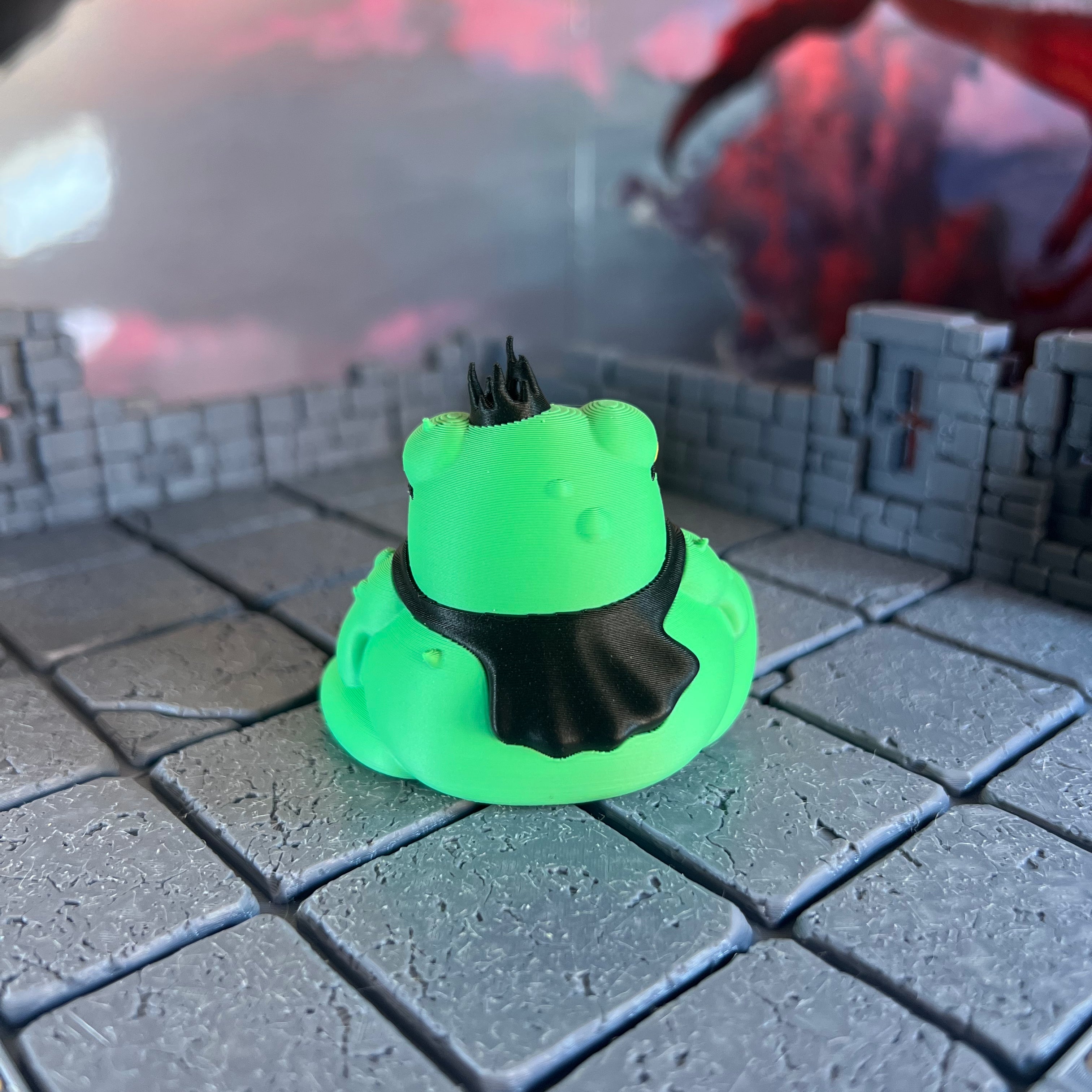 Giant Toad Kings Multicolour Table Ready Miniatures Miniature for Dungeons and Dragons, Pathfinder or other TTRPGs