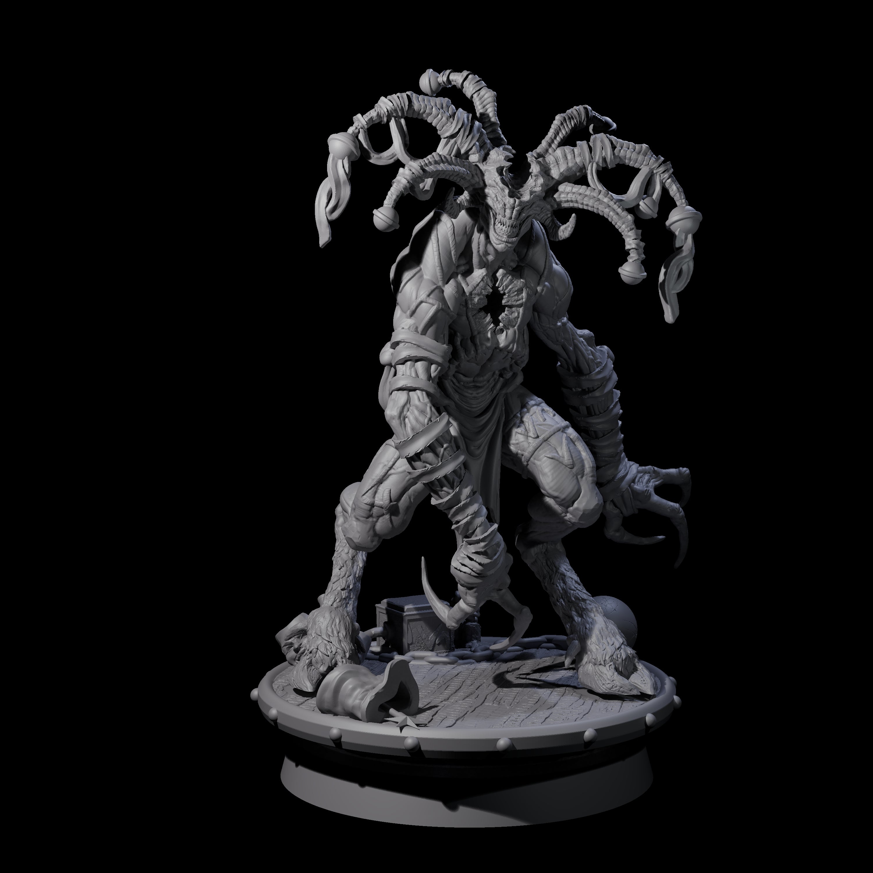 Giggling Demon Jester A Miniature for Dungeons and Dragons, Pathfinder or other TTRPGs