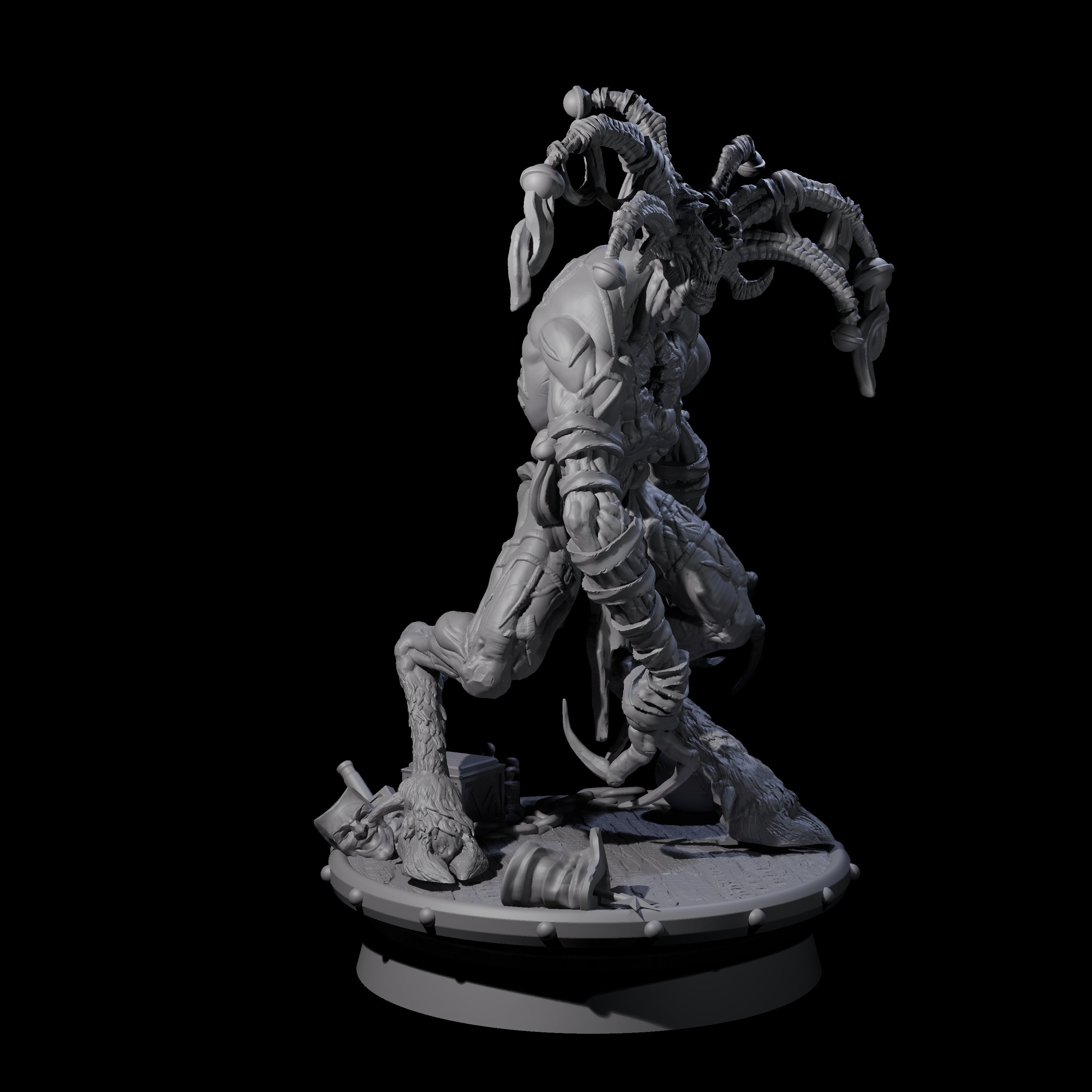 Giggling Demon Jester A Miniature for Dungeons and Dragons, Pathfinder or other TTRPGs