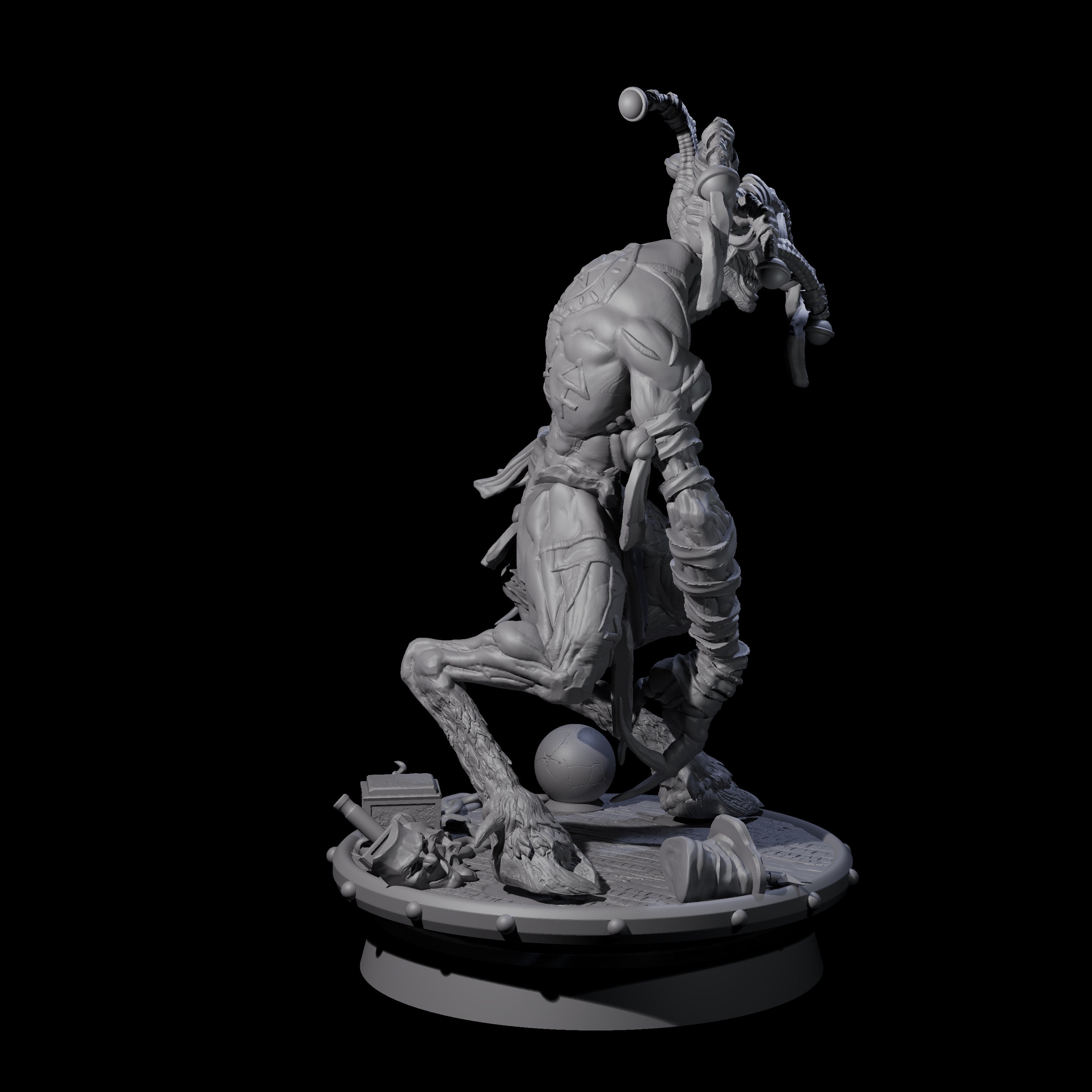 Giggling Demon Jester A Miniature for Dungeons and Dragons, Pathfinder or other TTRPGs