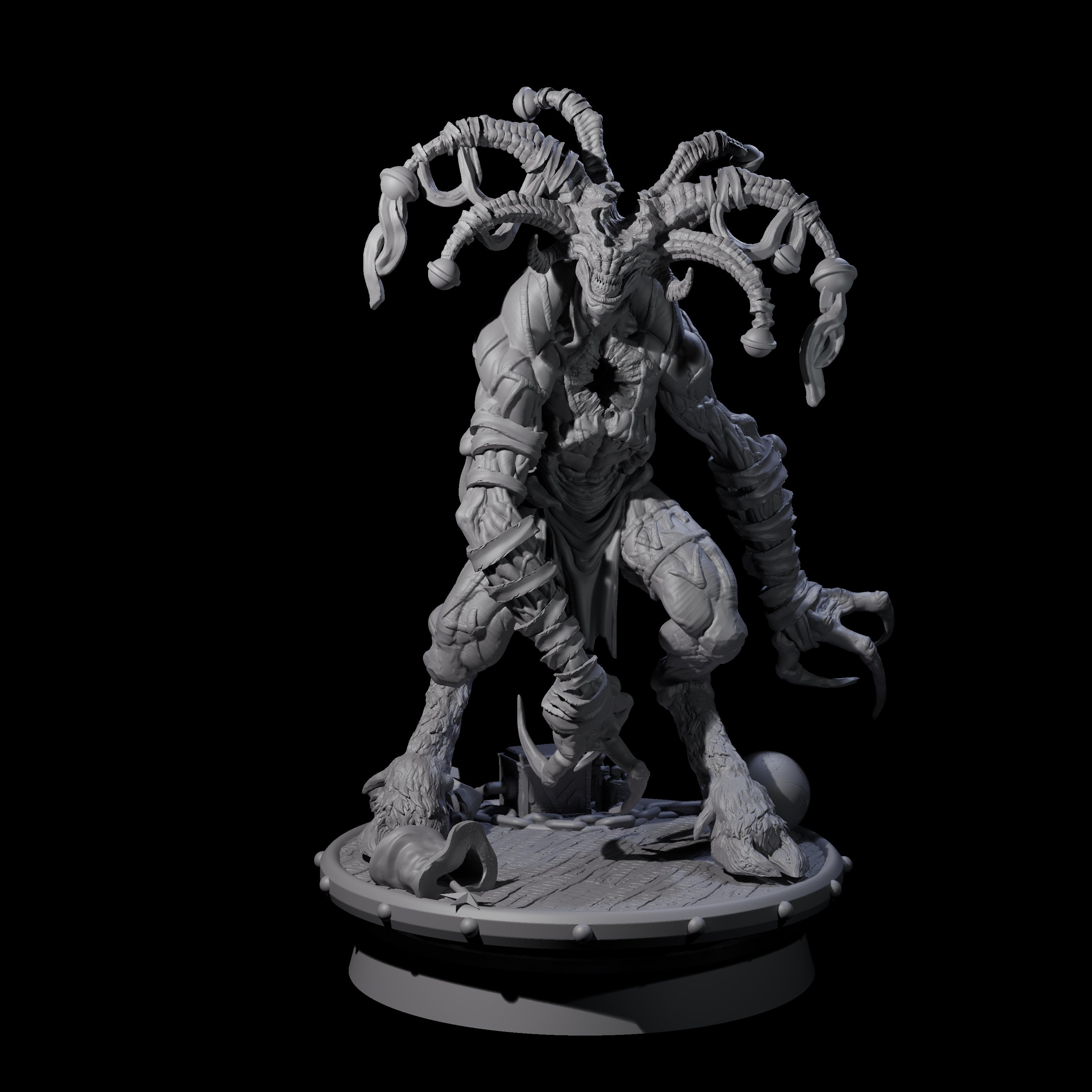 Giggling Demon Jester A Miniature for Dungeons and Dragons, Pathfinder or other TTRPGs