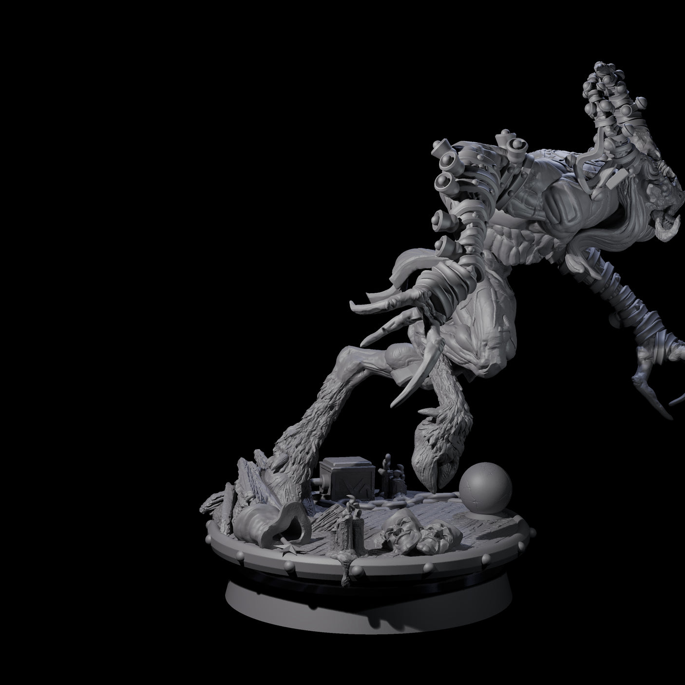 Giggling Demon Jester B Miniature for Dungeons and Dragons, Pathfinder or other TTRPGs