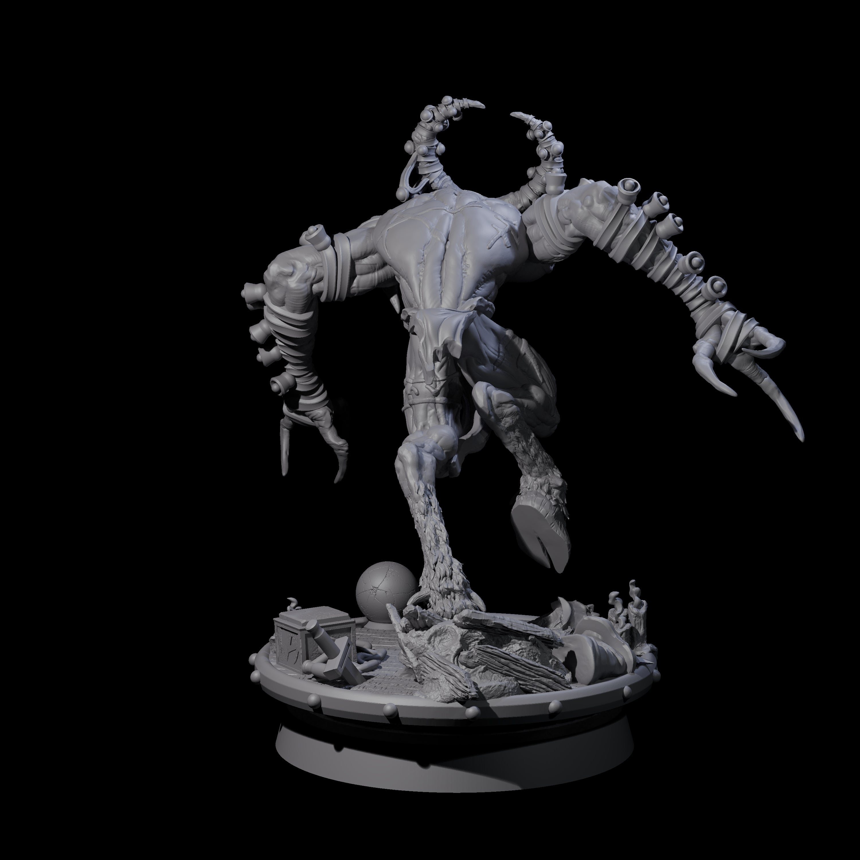 Giggling Demon Jester B Miniature for Dungeons and Dragons, Pathfinder or other TTRPGs