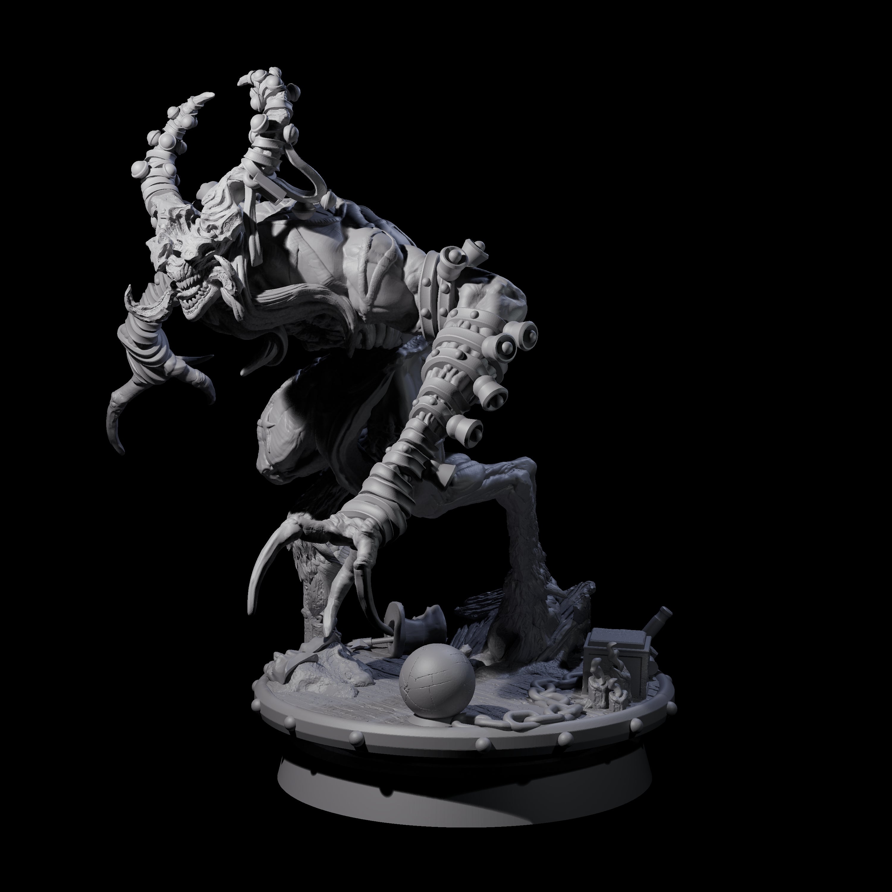 Giggling Demon Jester B Miniature for Dungeons and Dragons, Pathfinder or other TTRPGs