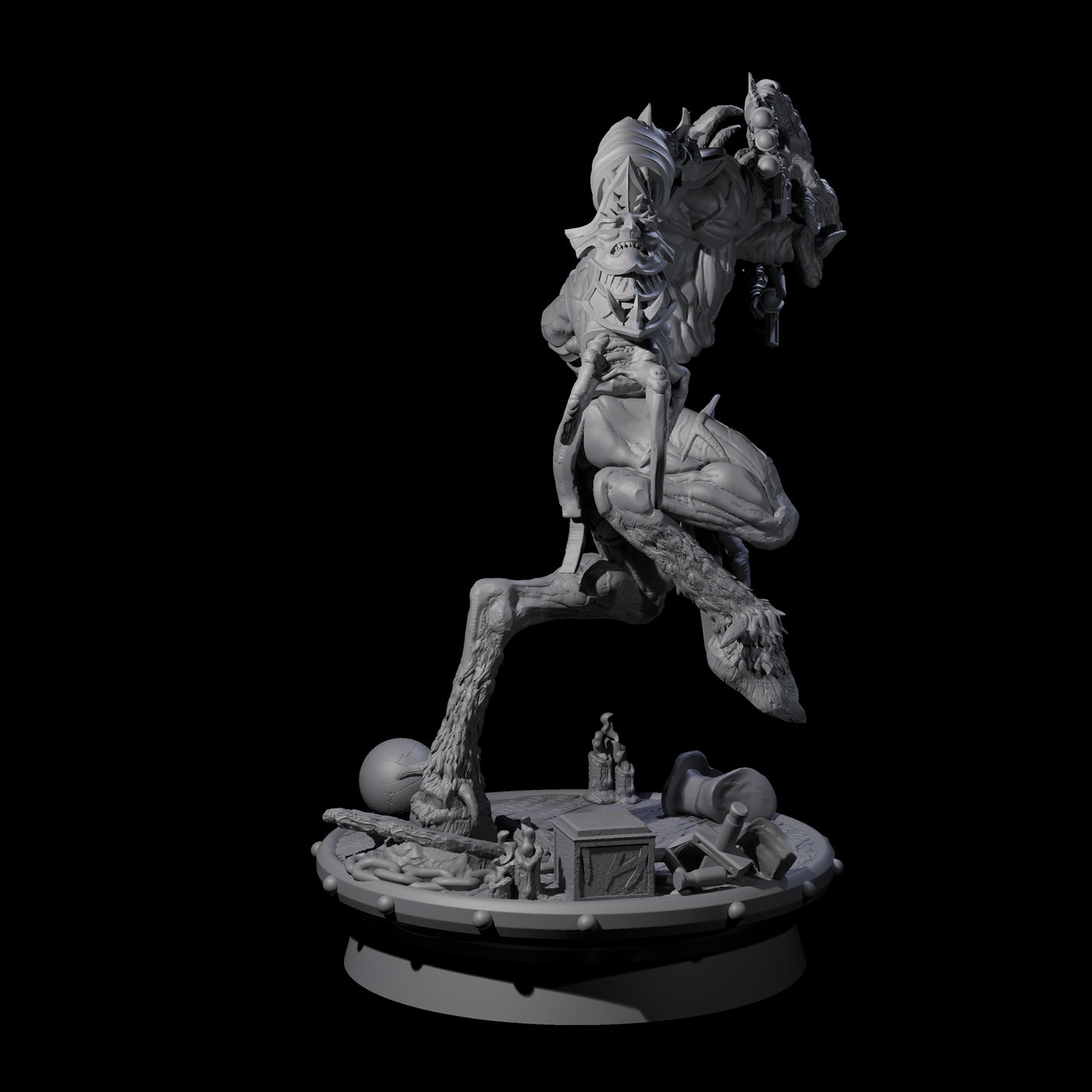 Giggling Demon Jester C Miniature for Dungeons and Dragons, Pathfinder or other TTRPGs