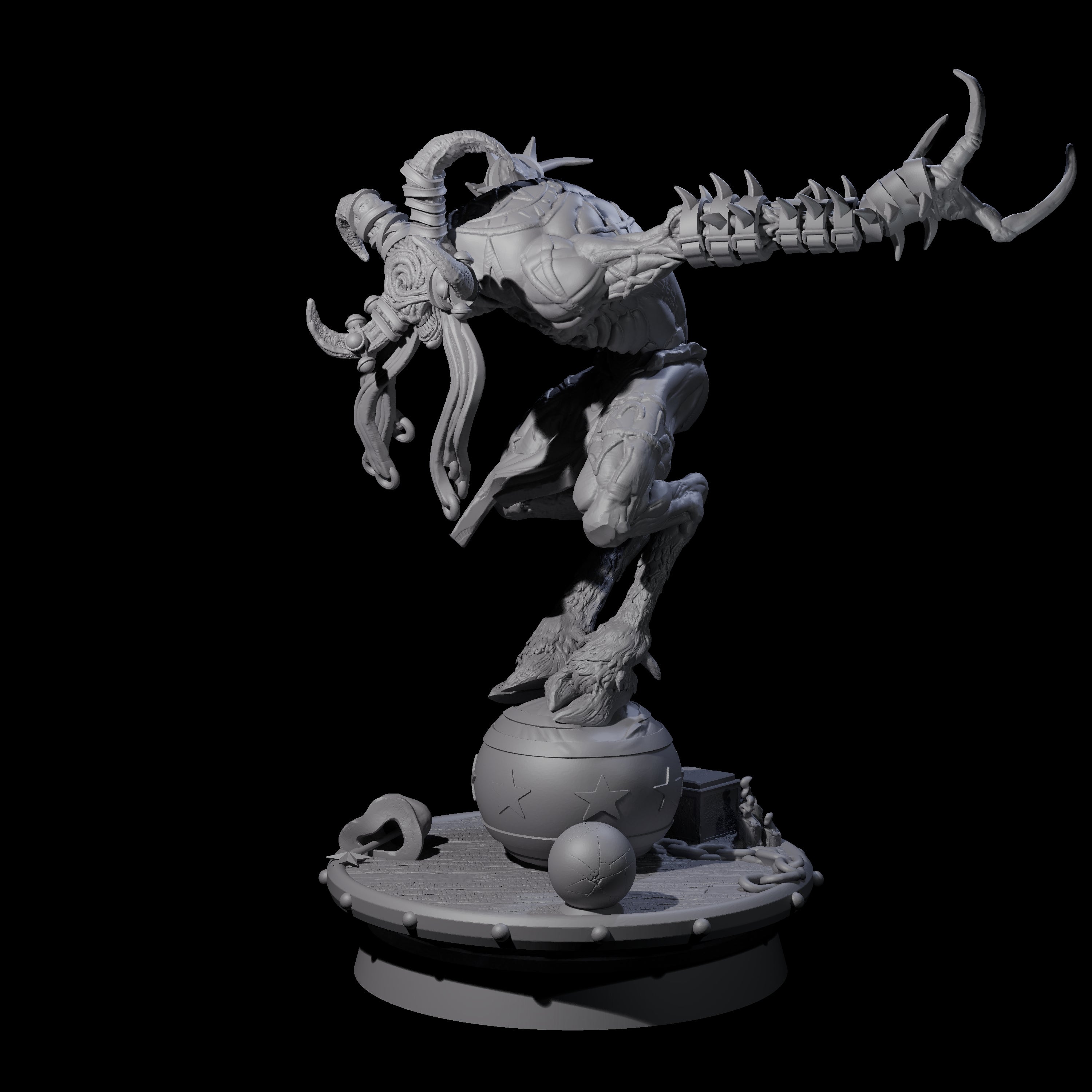 Giggling Demon Jester D Miniature for Dungeons and Dragons, Pathfinder or other TTRPGs
