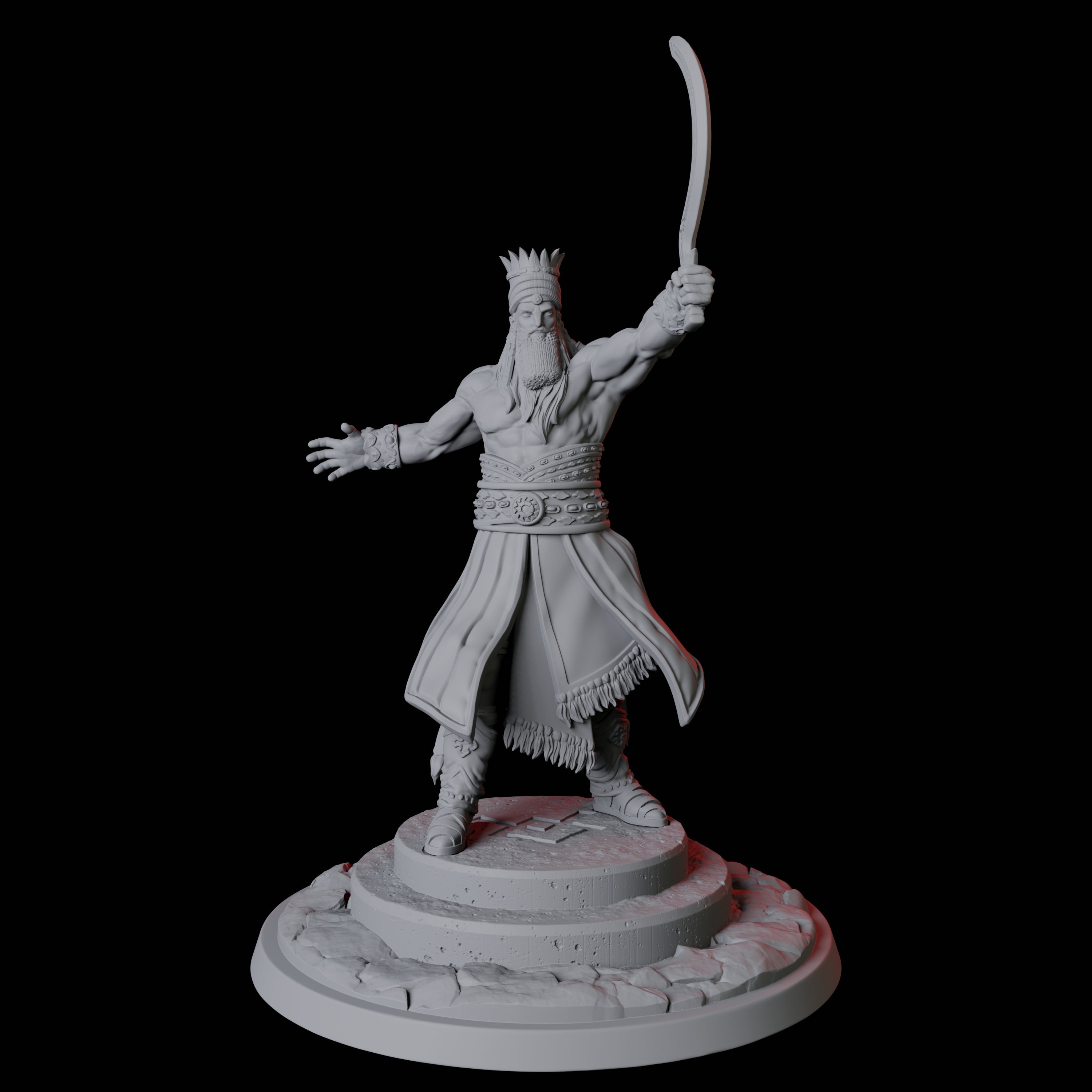 Gilhamesh, the Ancient Hero Miniature for Dungeons and Dragons, Pathfinder or other TTRPGs