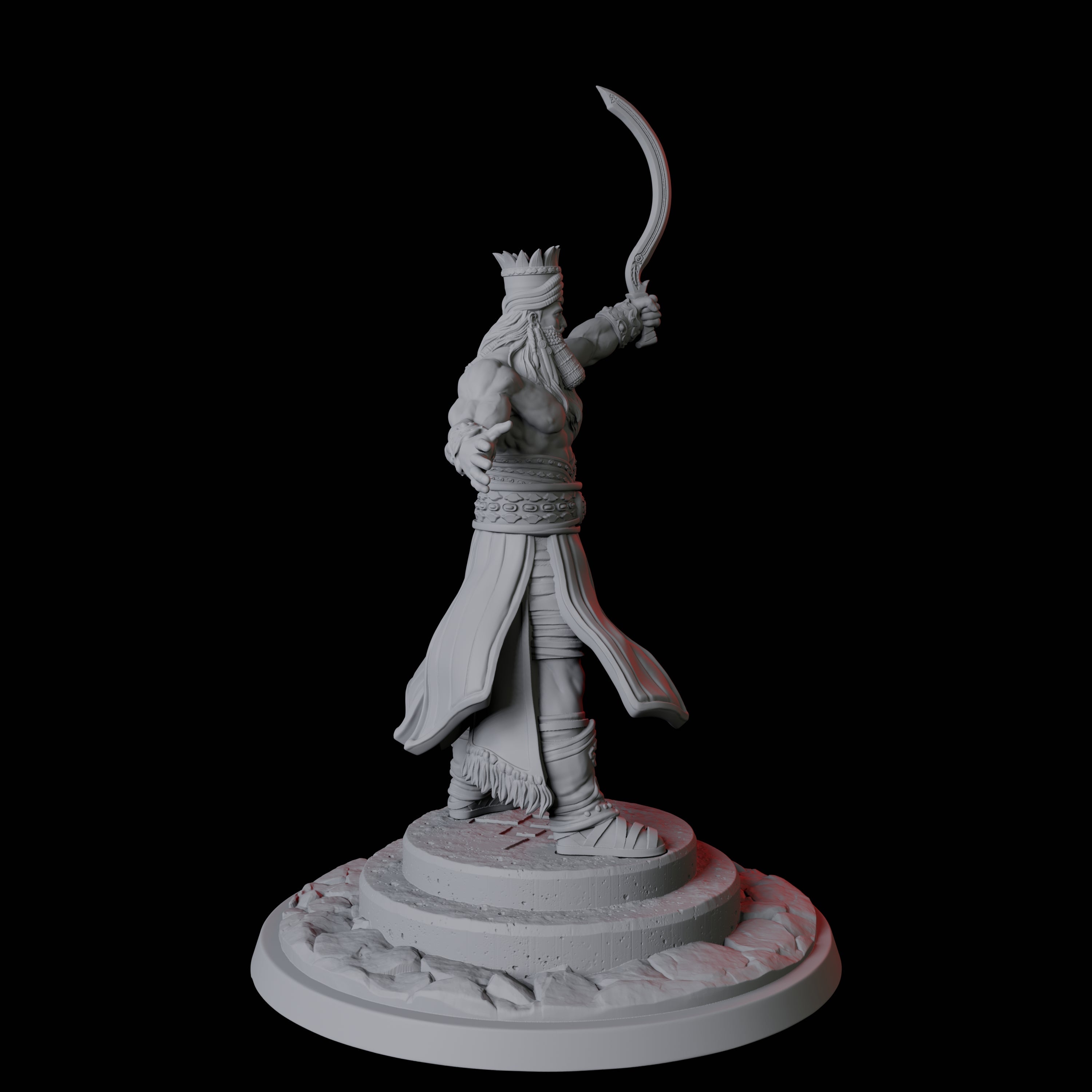 Gilhamesh, the Ancient Hero Miniature for Dungeons and Dragons, Pathfinder or other TTRPGs