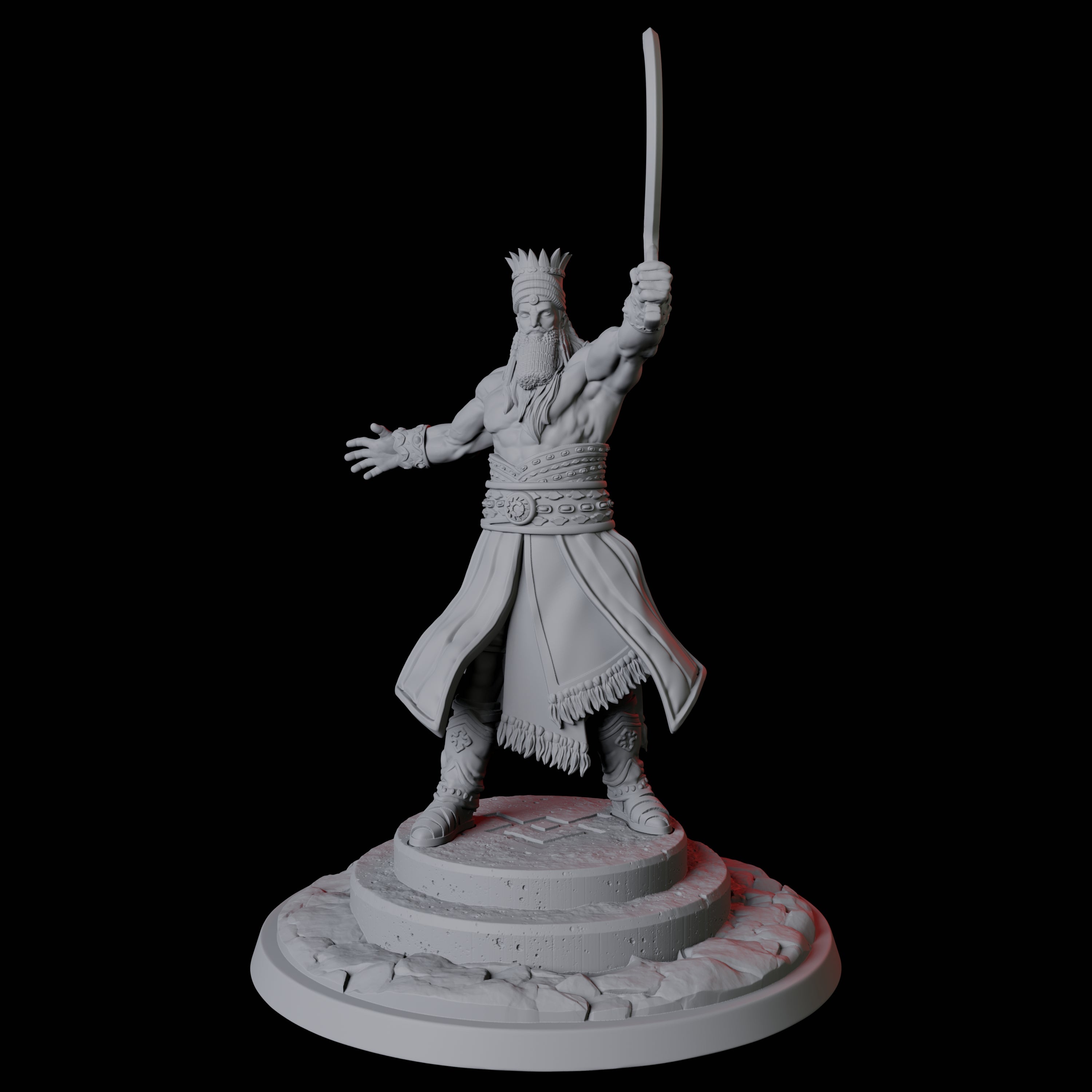 Gilhamesh, the Ancient Hero Miniature for Dungeons and Dragons, Pathfinder or other TTRPGs