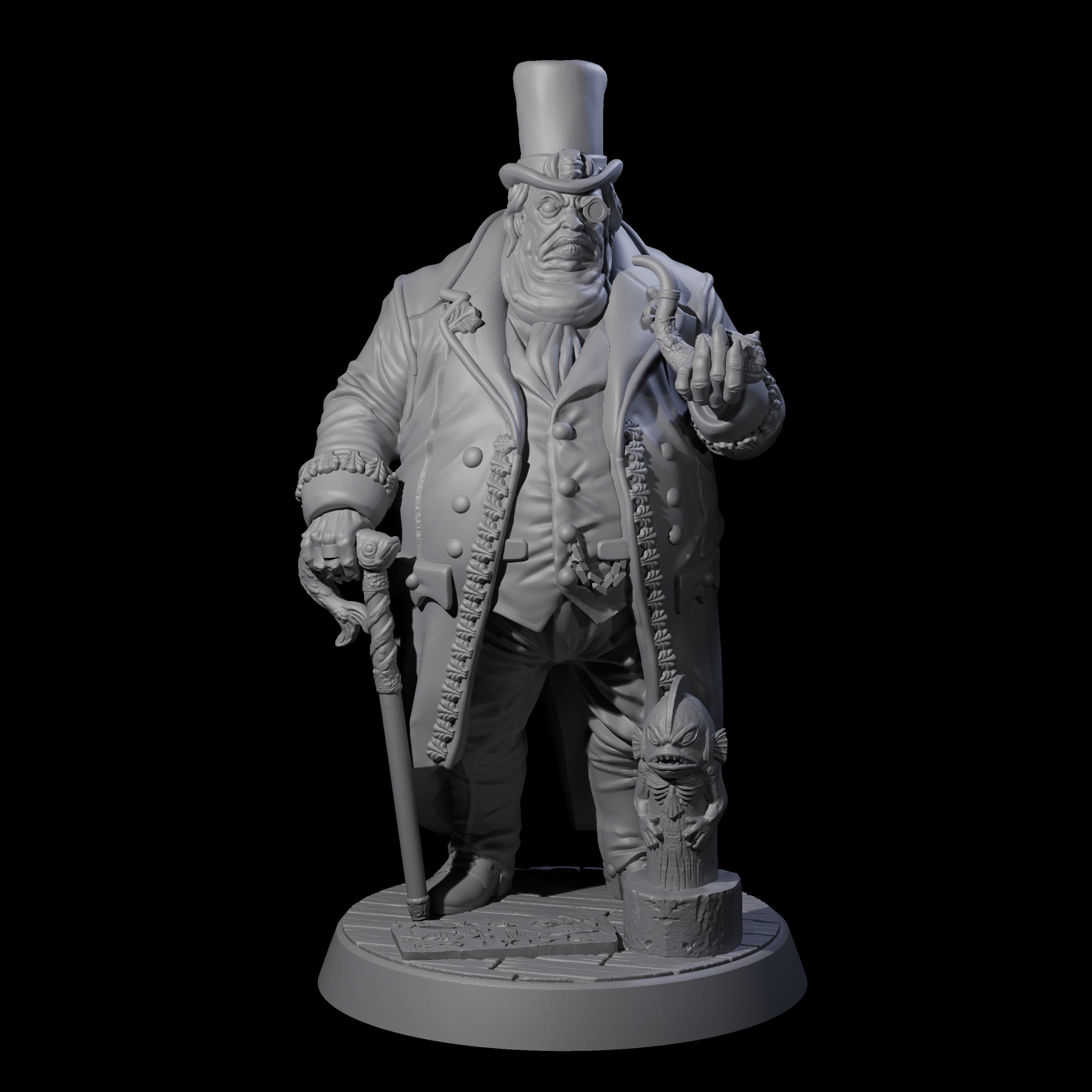 Girthy Human Cultist Miniature for Dungeons and Dragons, Pathfinder or other TTRPGs