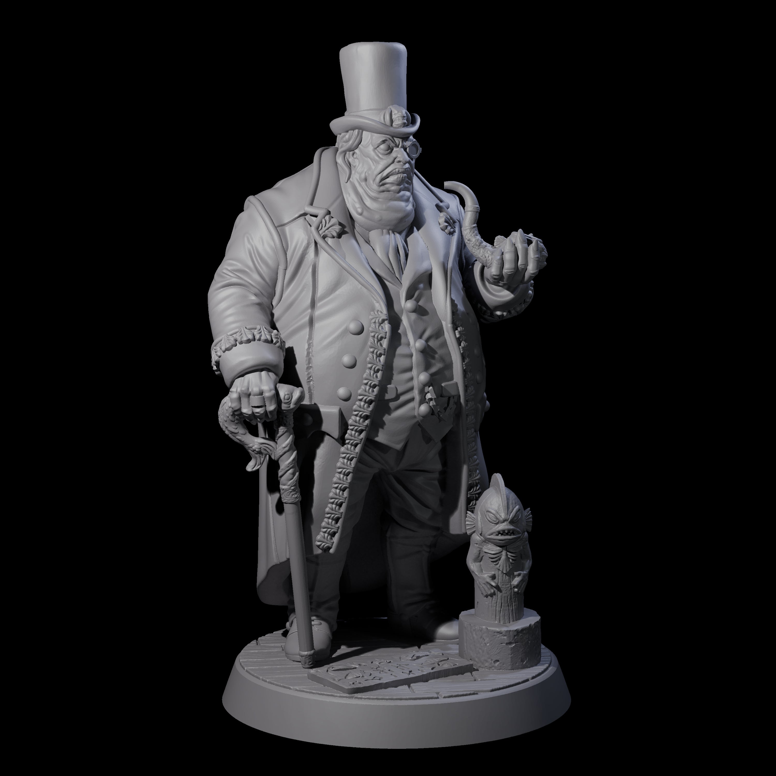 Girthy Human Cultist Miniature for Dungeons and Dragons, Pathfinder or other TTRPGs