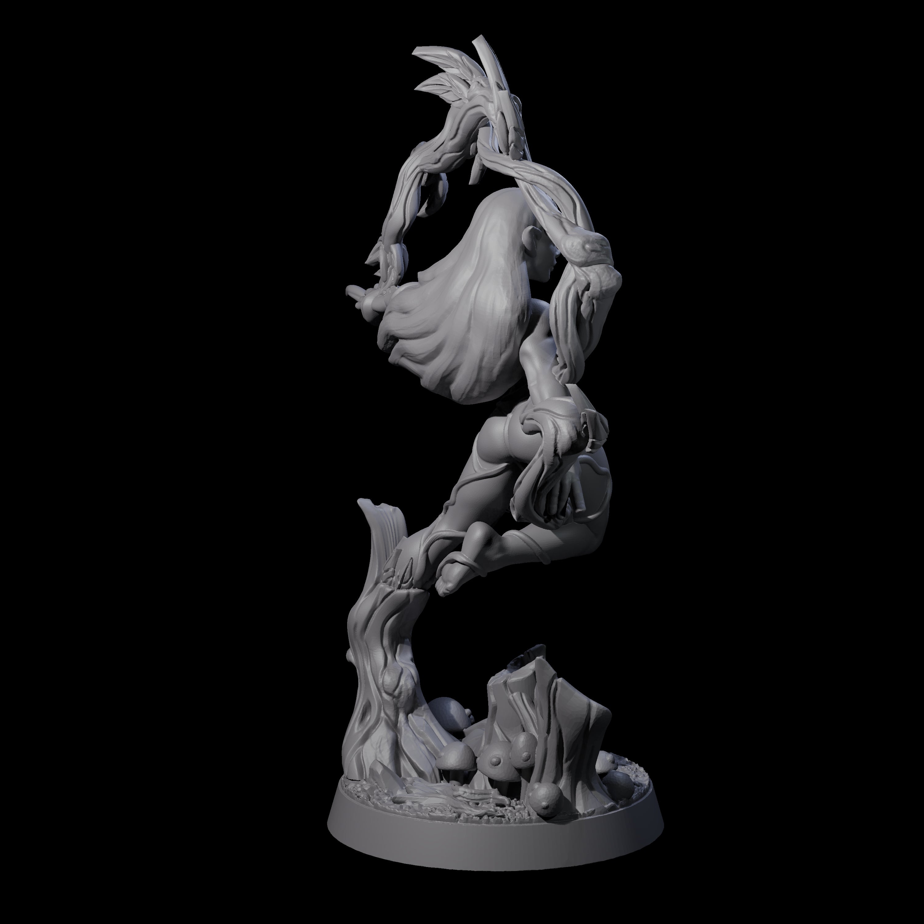 Gliding Forst Dryad Miniature for Dungeons and Dragons, Pathfinder or other TTRPGs
