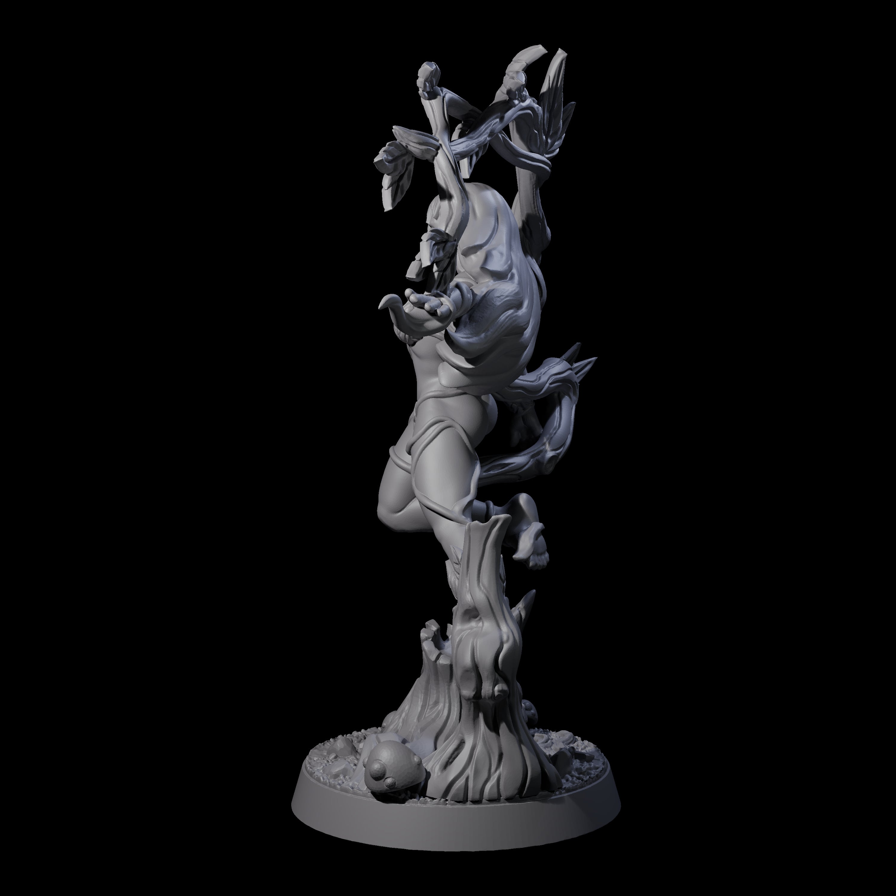 Gliding Forst Dryad Miniature for Dungeons and Dragons, Pathfinder or other TTRPGs