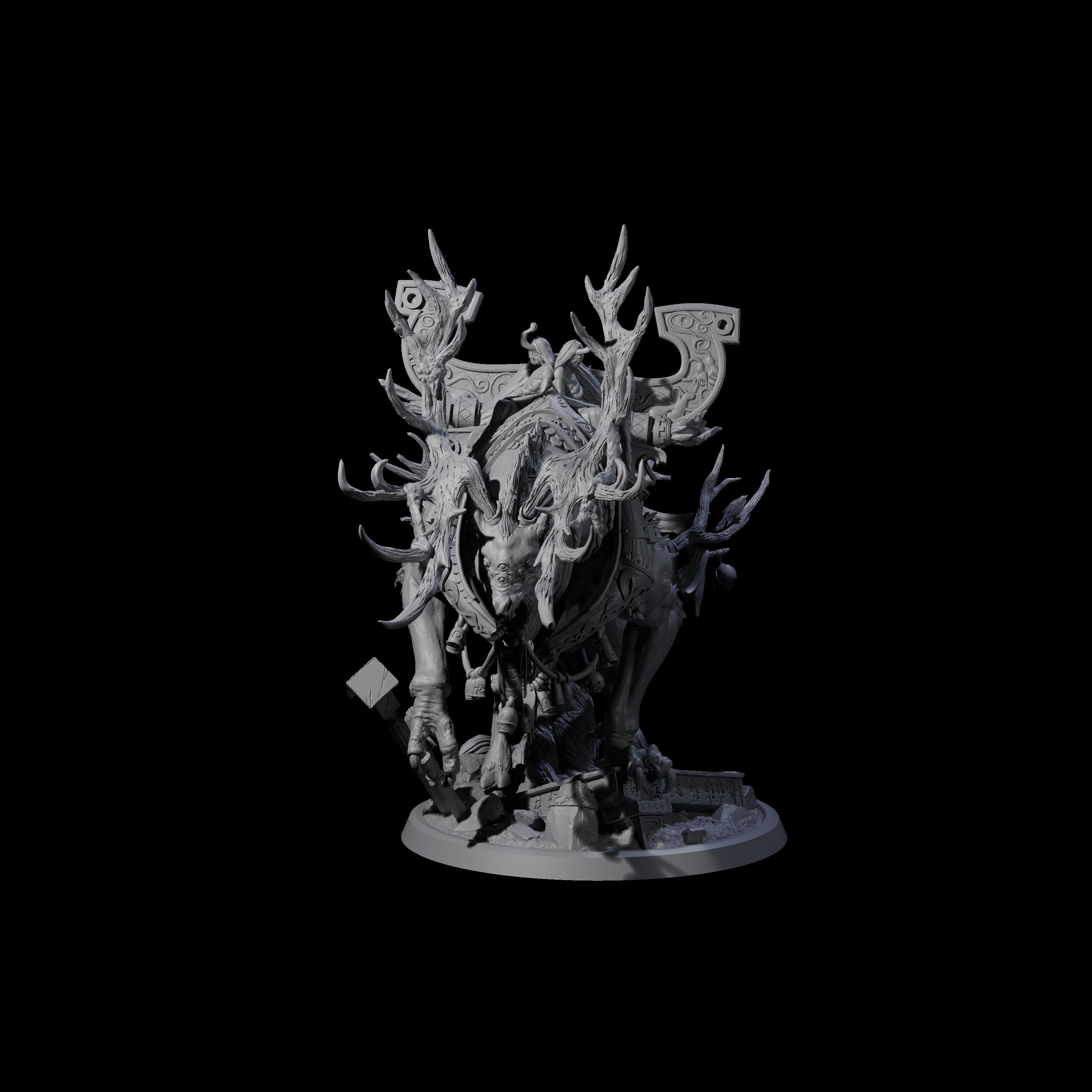 Gloamstag - Fel Beast of the Forest Miniature for Dungeons and Dragons, Pathfinder or other TTRPGs