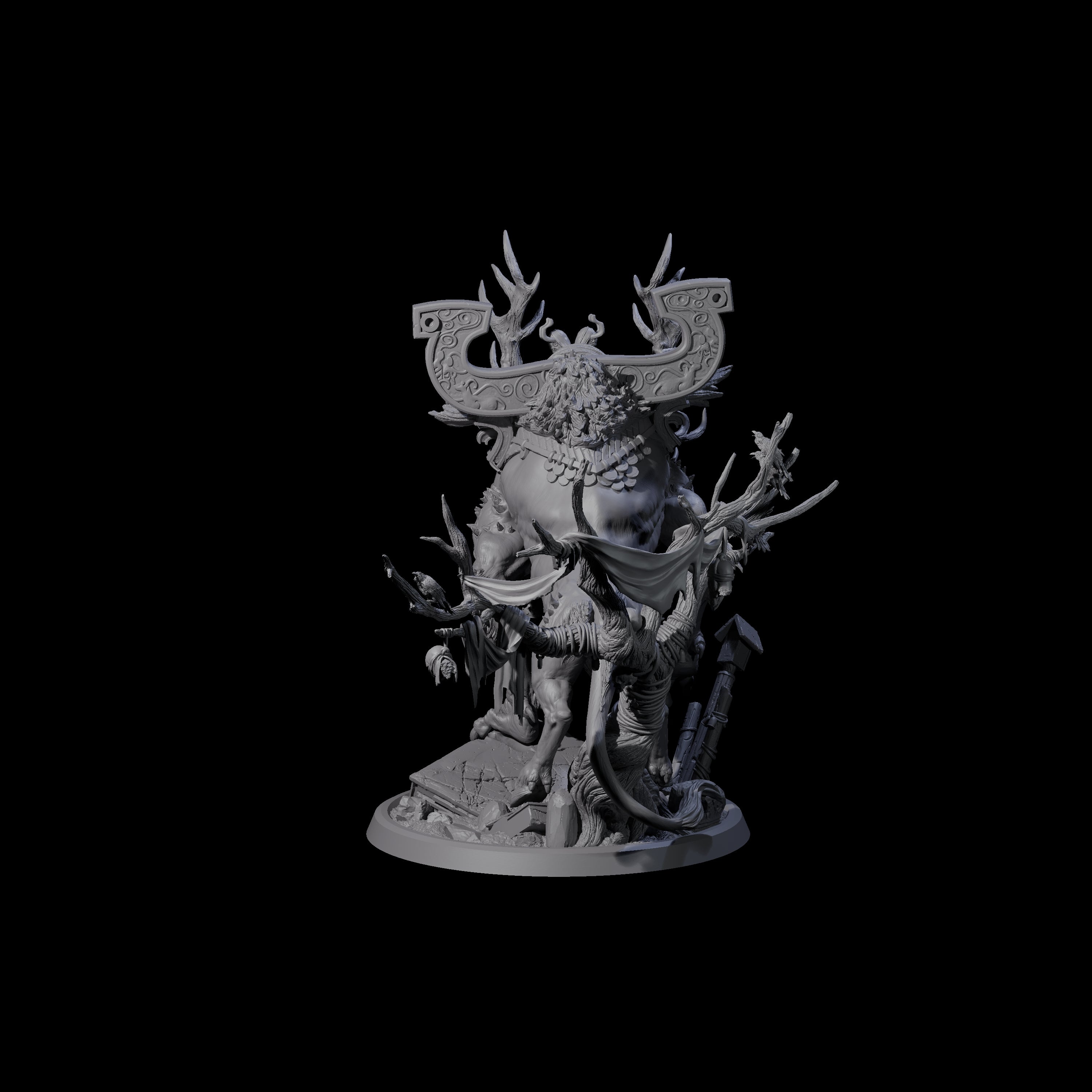 Gloamstag - Fel Beast of the Forest Miniature for Dungeons and Dragons, Pathfinder or other TTRPGs