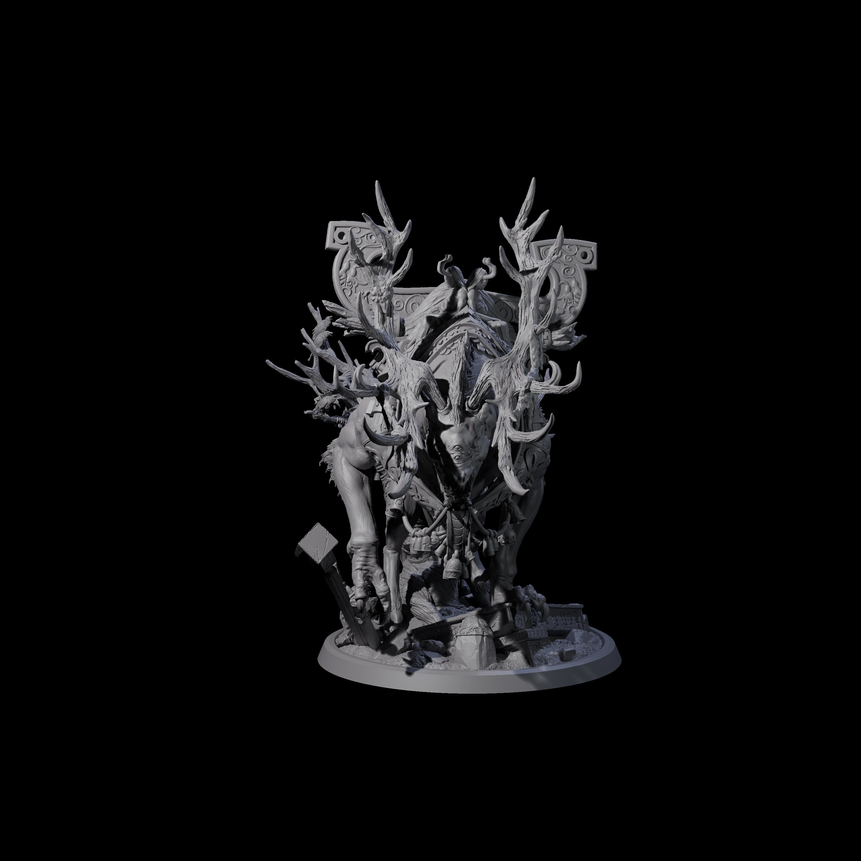 Gloamstag - Fel Beast of the Forest Miniature for Dungeons and Dragons, Pathfinder or other TTRPGs