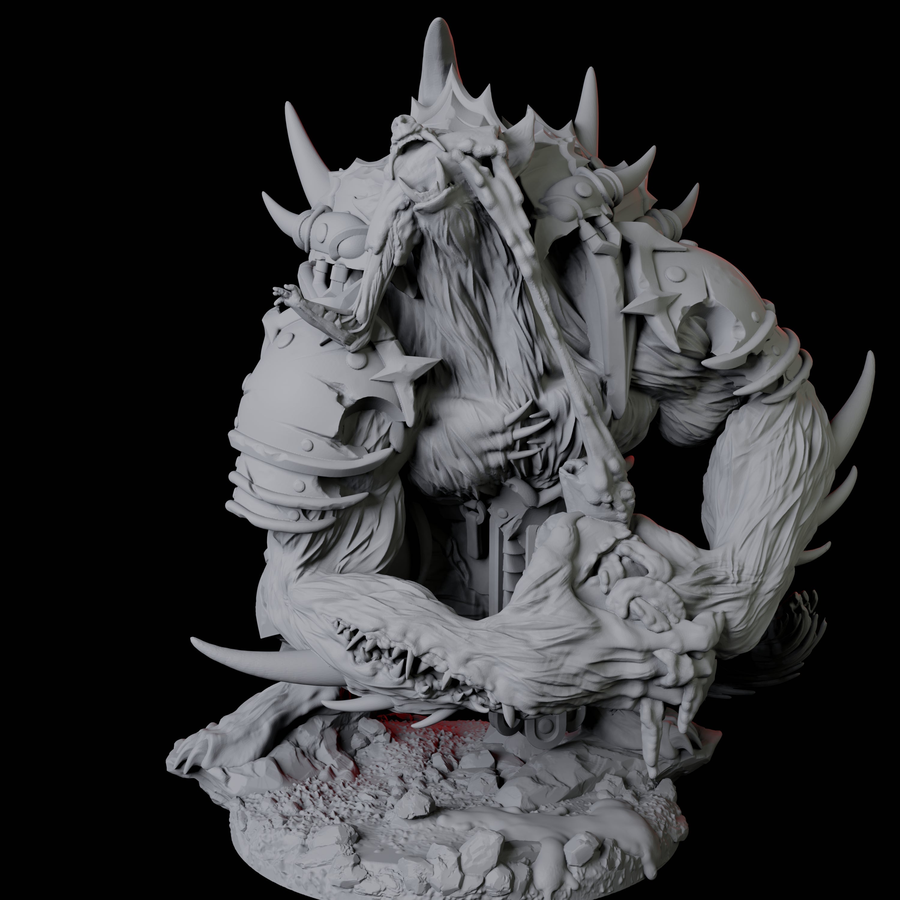 Gnoll Claw Fighter A Miniature for Dungeons and Dragons, Pathfinder or other TTRPGs