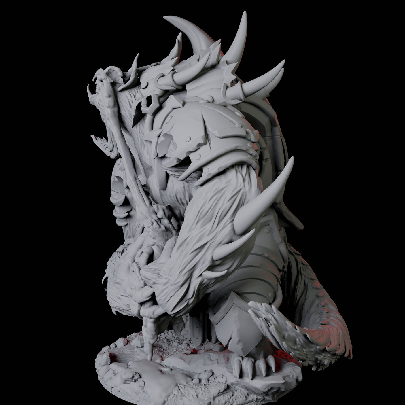 Gnoll Claw Fighter A Miniature for Dungeons and Dragons, Pathfinder or other TTRPGs