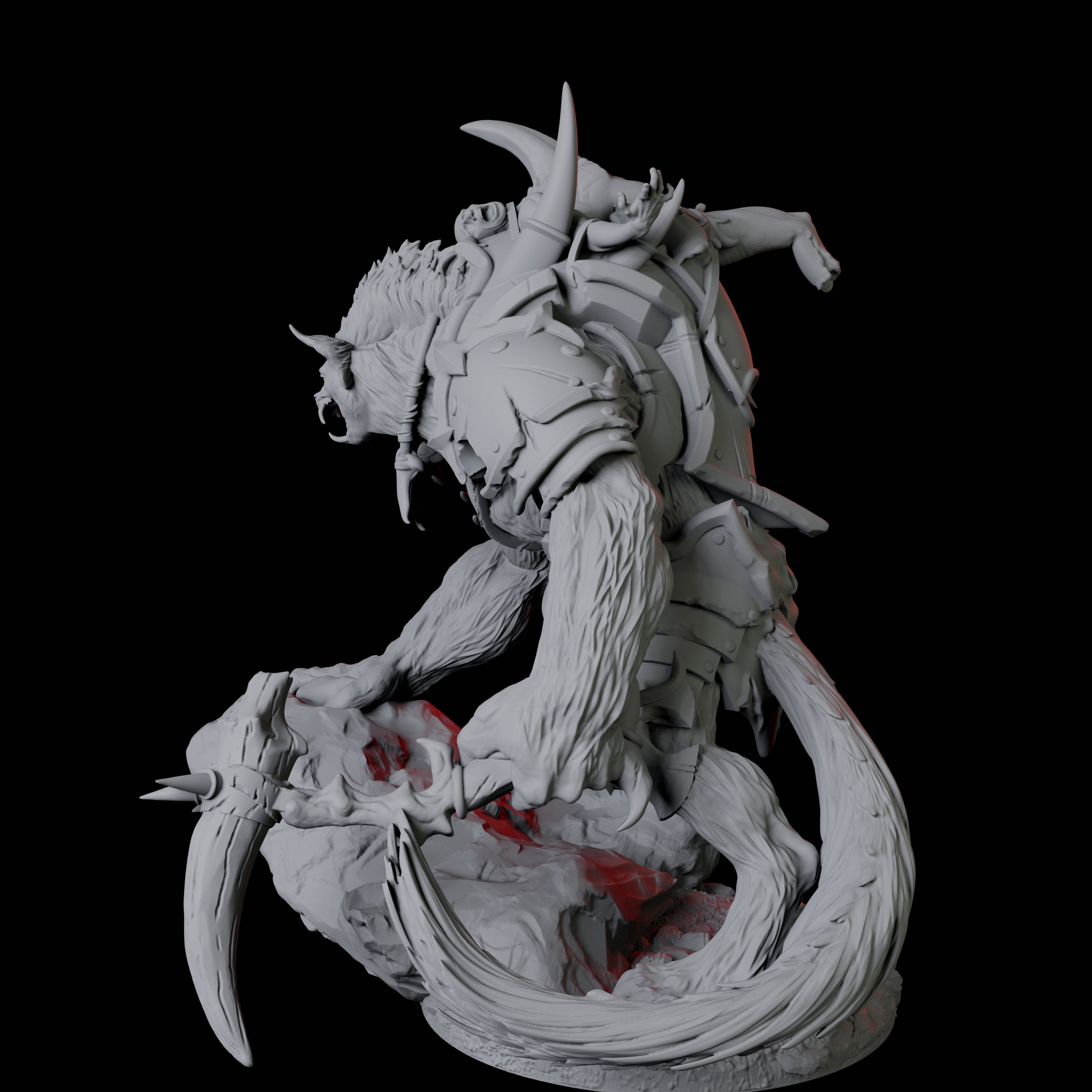 Gnoll Claw Fighter C Miniature for Dungeons and Dragons, Pathfinder or other TTRPGs