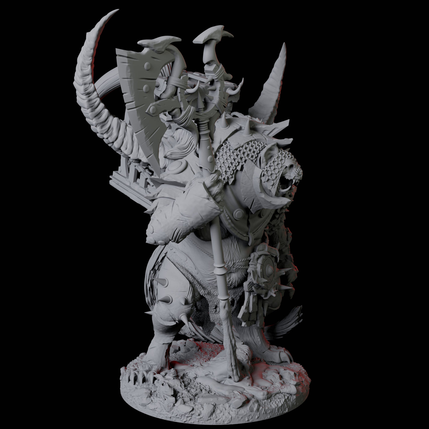 Gnoll Jailer Miniature for Dungeons and Dragons, Pathfinder or other TTRPGs