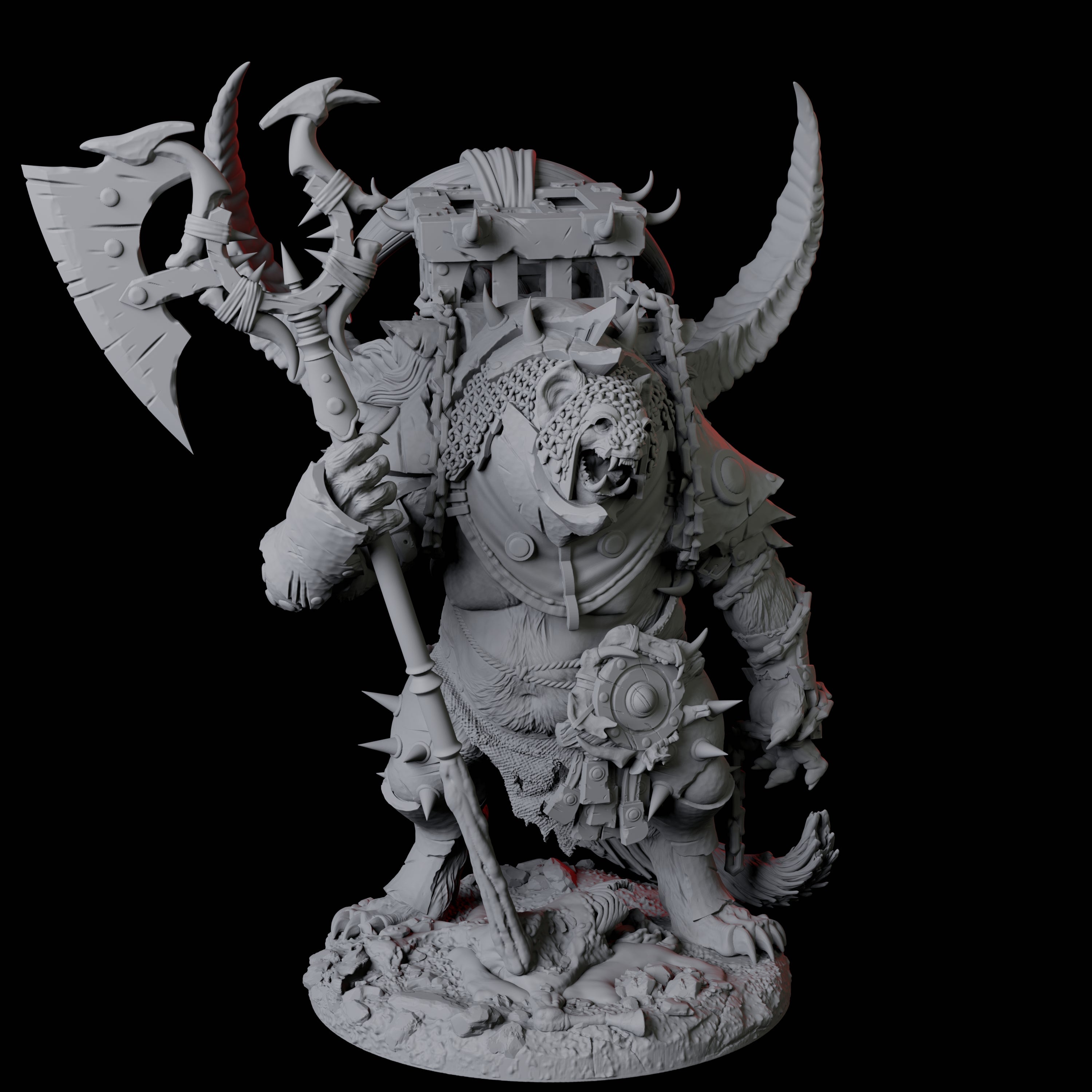 Gnoll Jailer Miniature for Dungeons and Dragons, Pathfinder or other TTRPGs