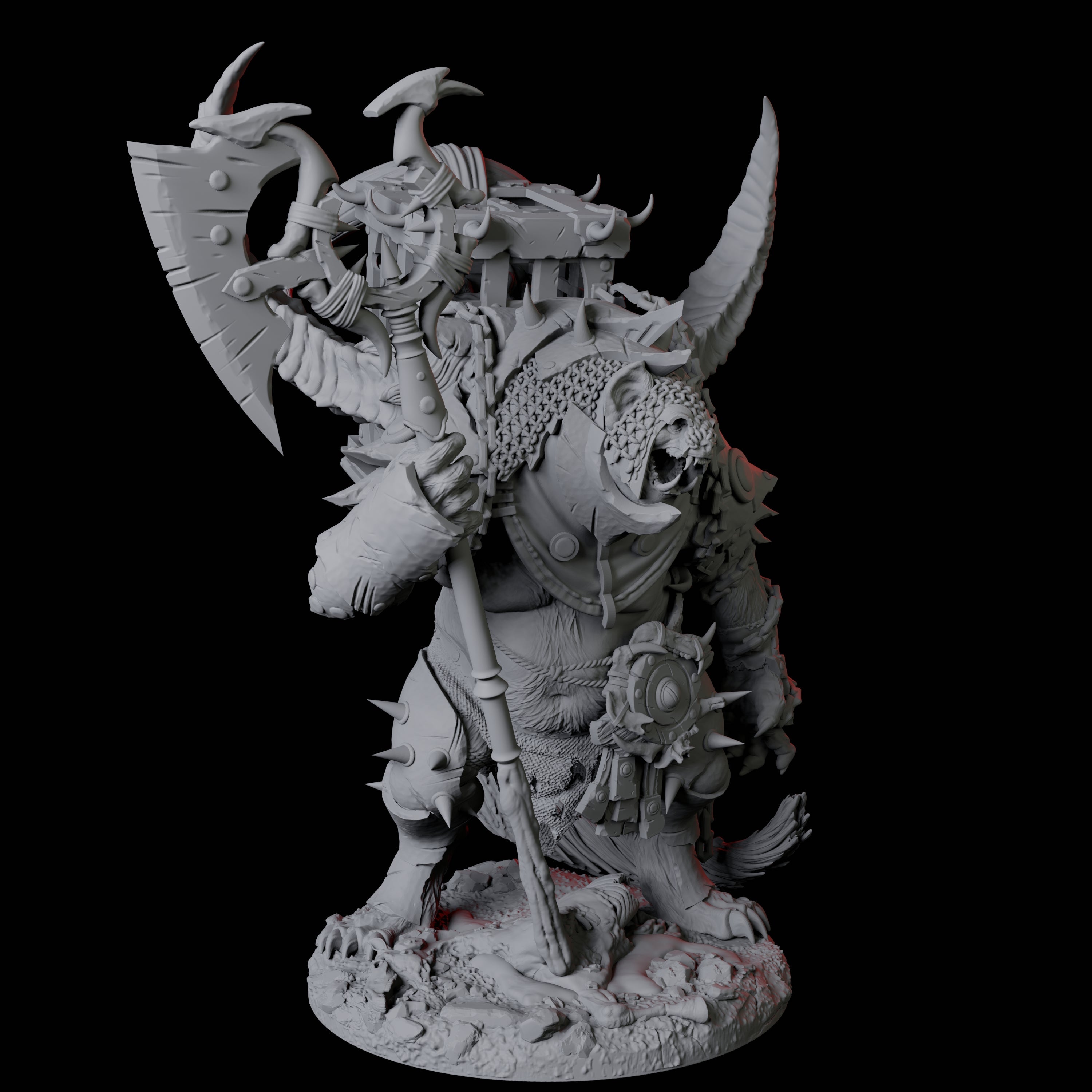 Gnoll Jailer Miniature for Dungeons and Dragons, Pathfinder or other TTRPGs