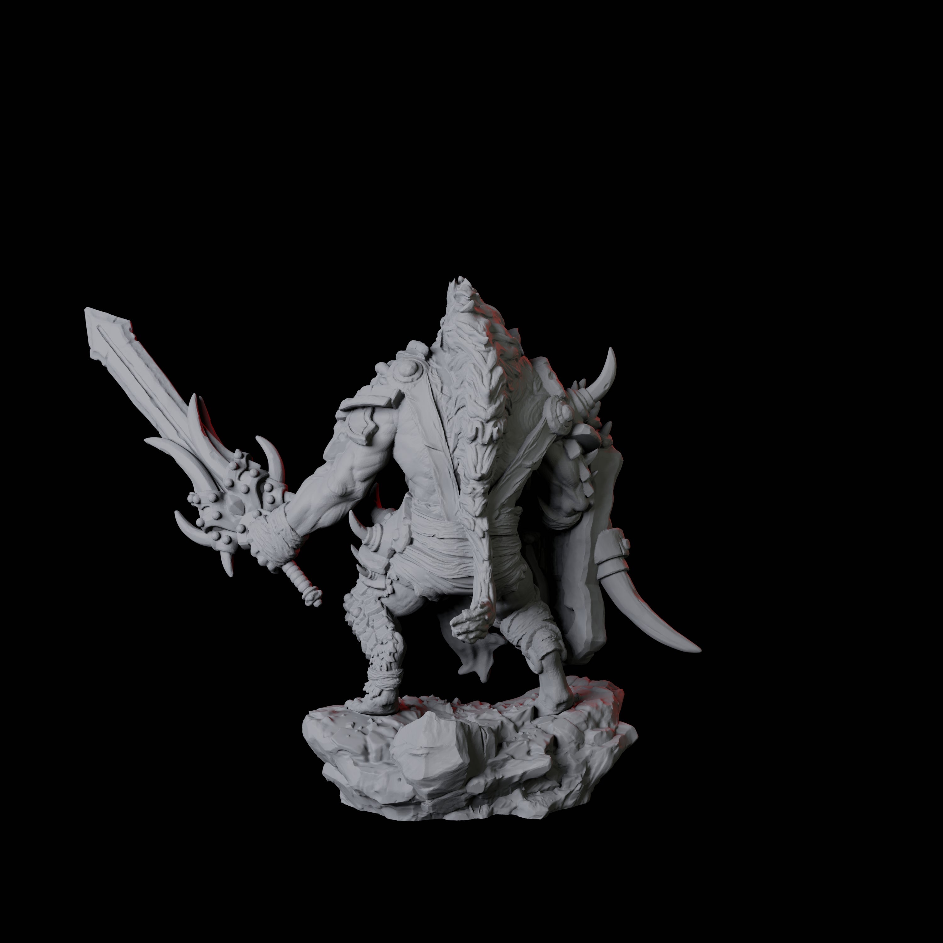 Gnoll Scout B Miniature for Dungeons and Dragons, Pathfinder or other TTRPGs