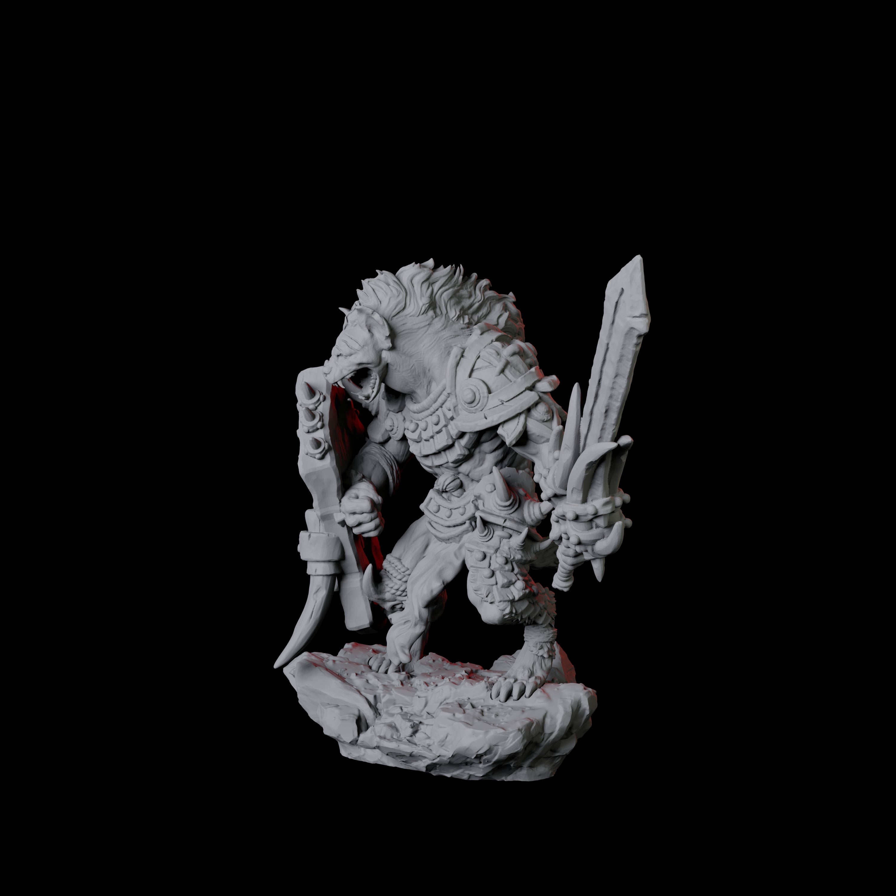 Gnoll Scout B Miniature for Dungeons and Dragons, Pathfinder or other TTRPGs