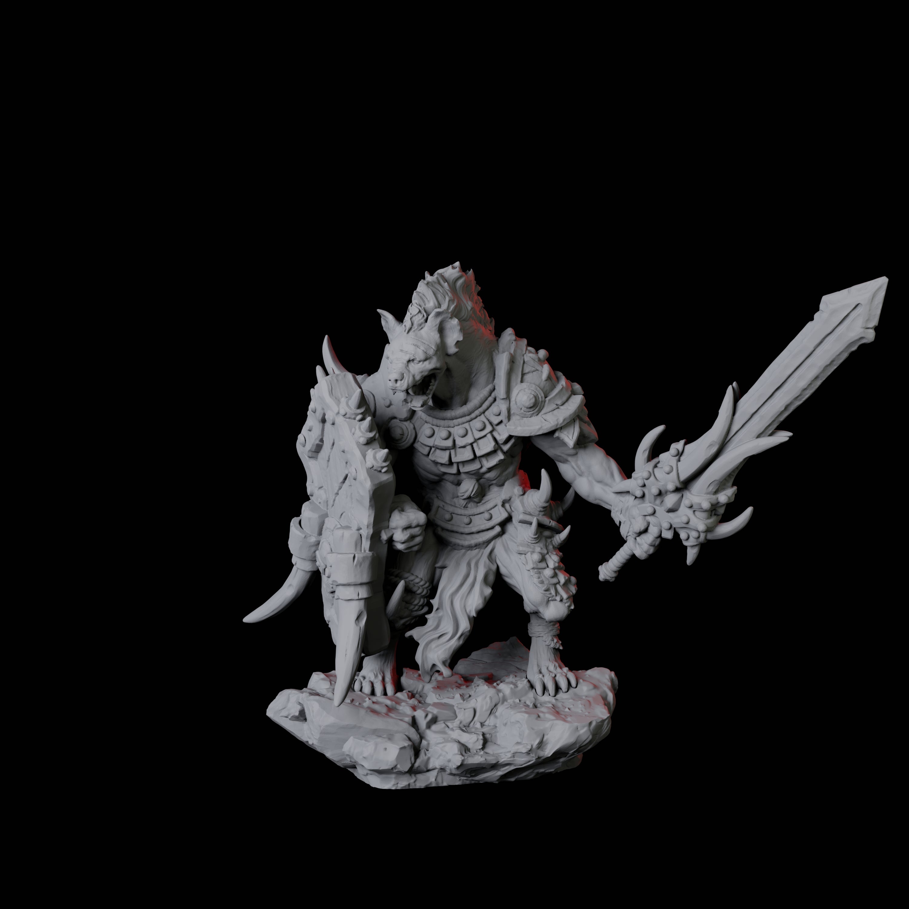Gnoll Scout B Miniature for Dungeons and Dragons, Pathfinder or other TTRPGs
