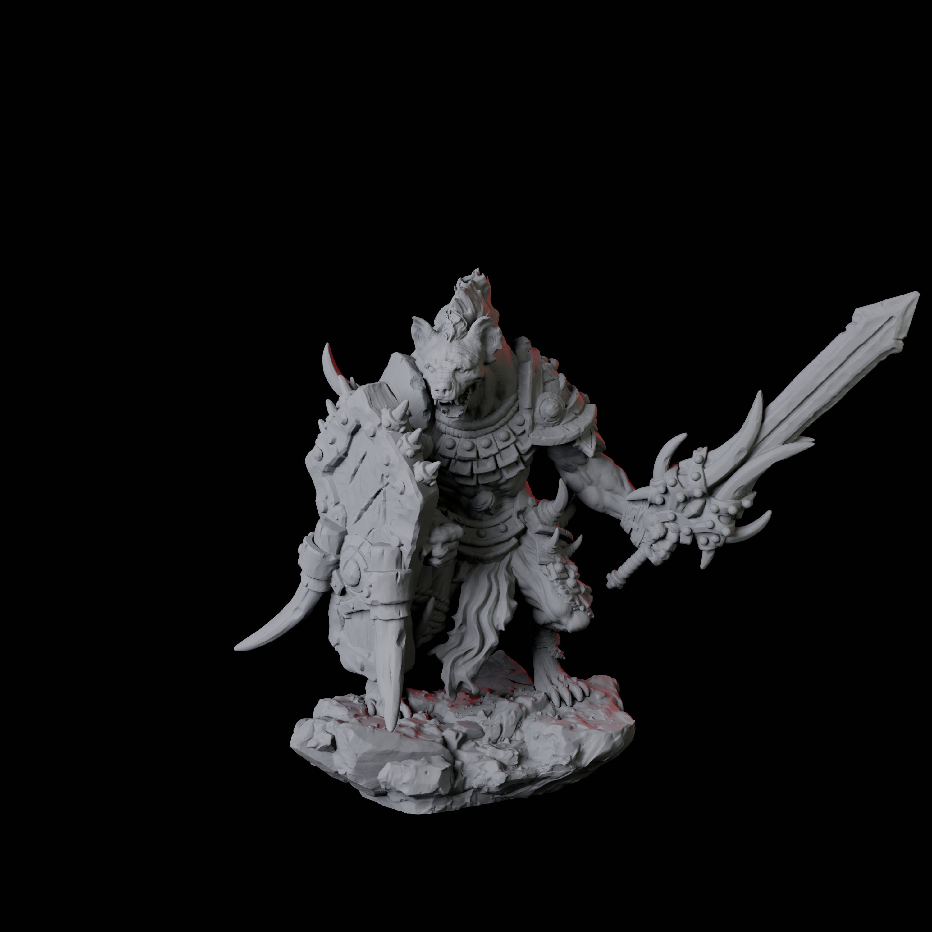 Gnoll Scout B Miniature for Dungeons and Dragons, Pathfinder or other TTRPGs