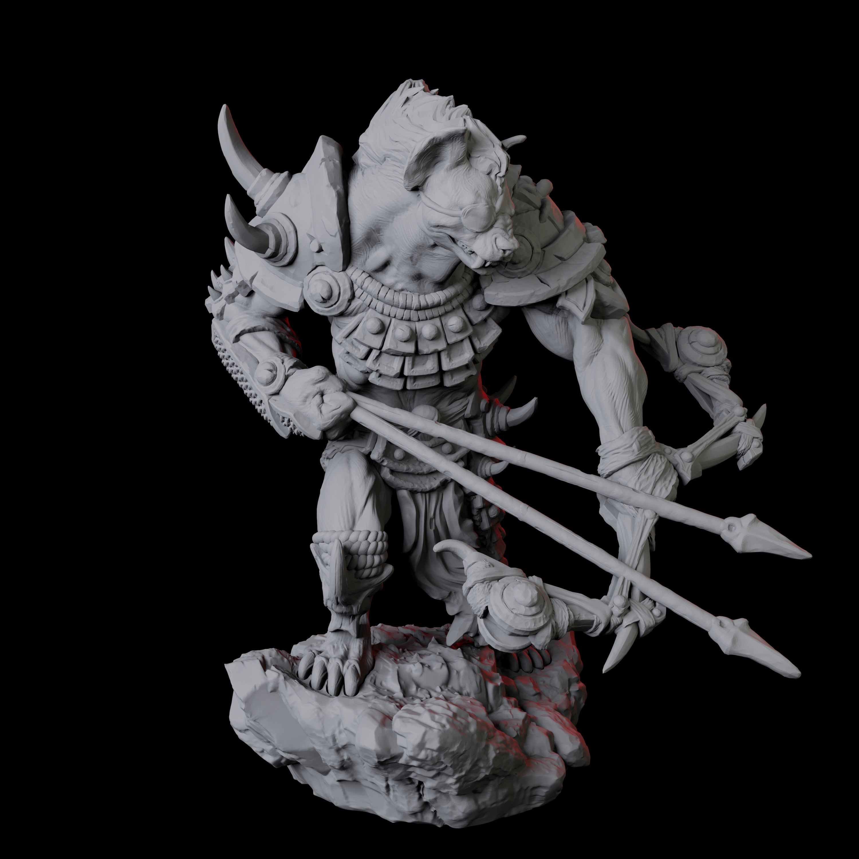 Gnoll Scout C Miniature for Dungeons and Dragons, Pathfinder or other TTRPGs