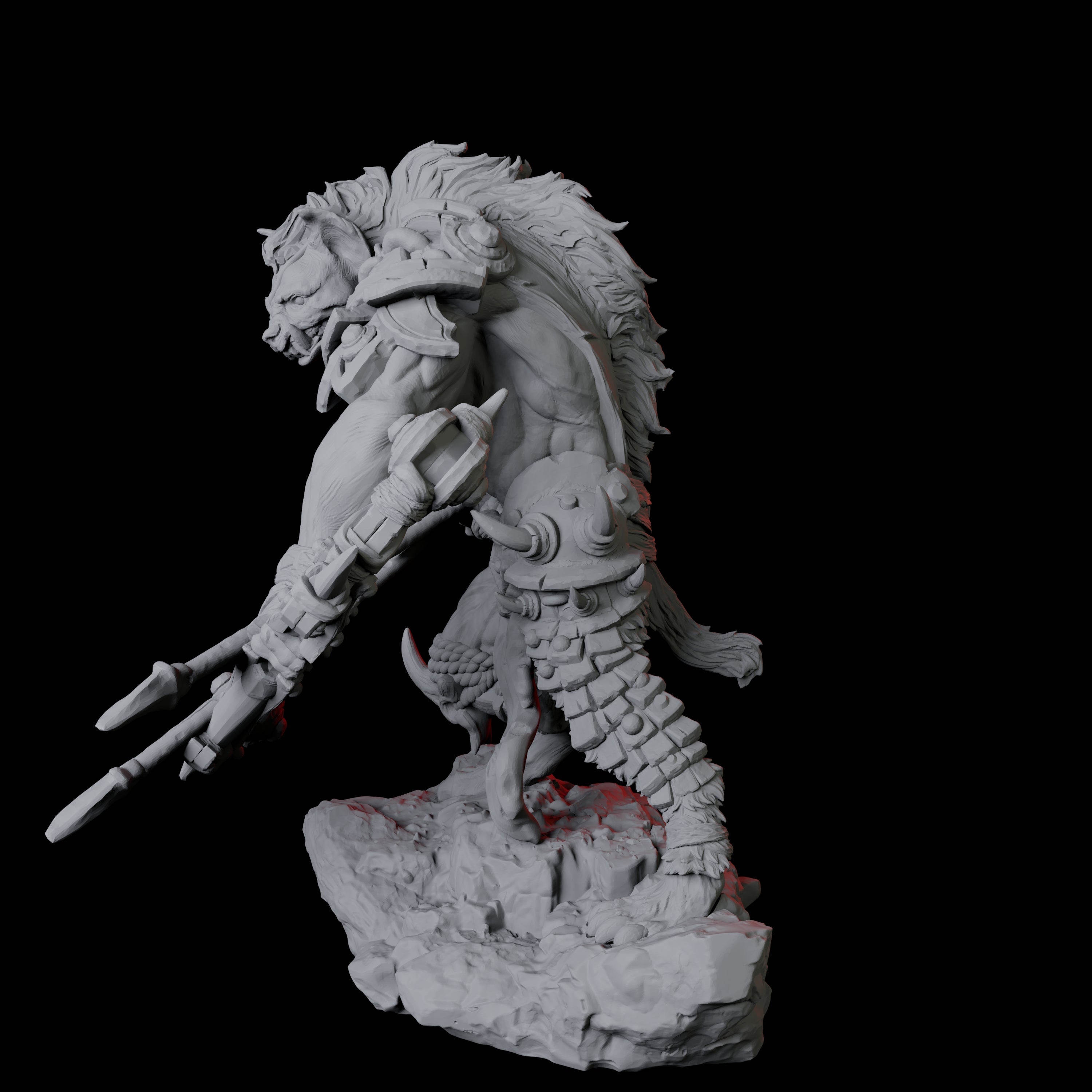 Gnoll Scout C Miniature for Dungeons and Dragons, Pathfinder or other TTRPGs