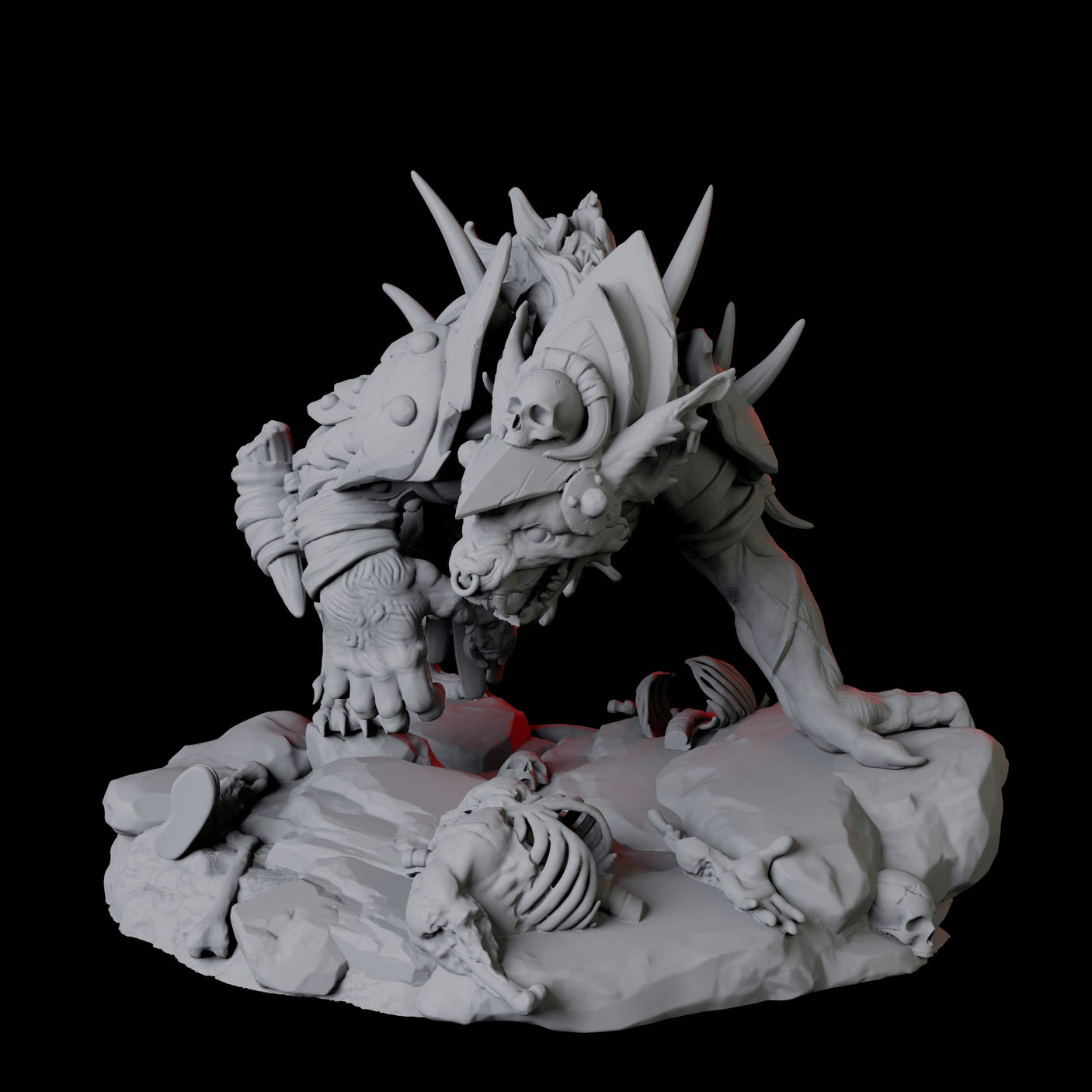 Gnoll Tracker A Miniature for Dungeons and Dragons, Pathfinder or other TTRPGs