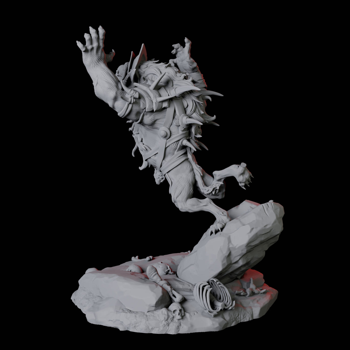 Gnoll Tracker B Miniature for Dungeons and Dragons, Pathfinder or other TTRPGs