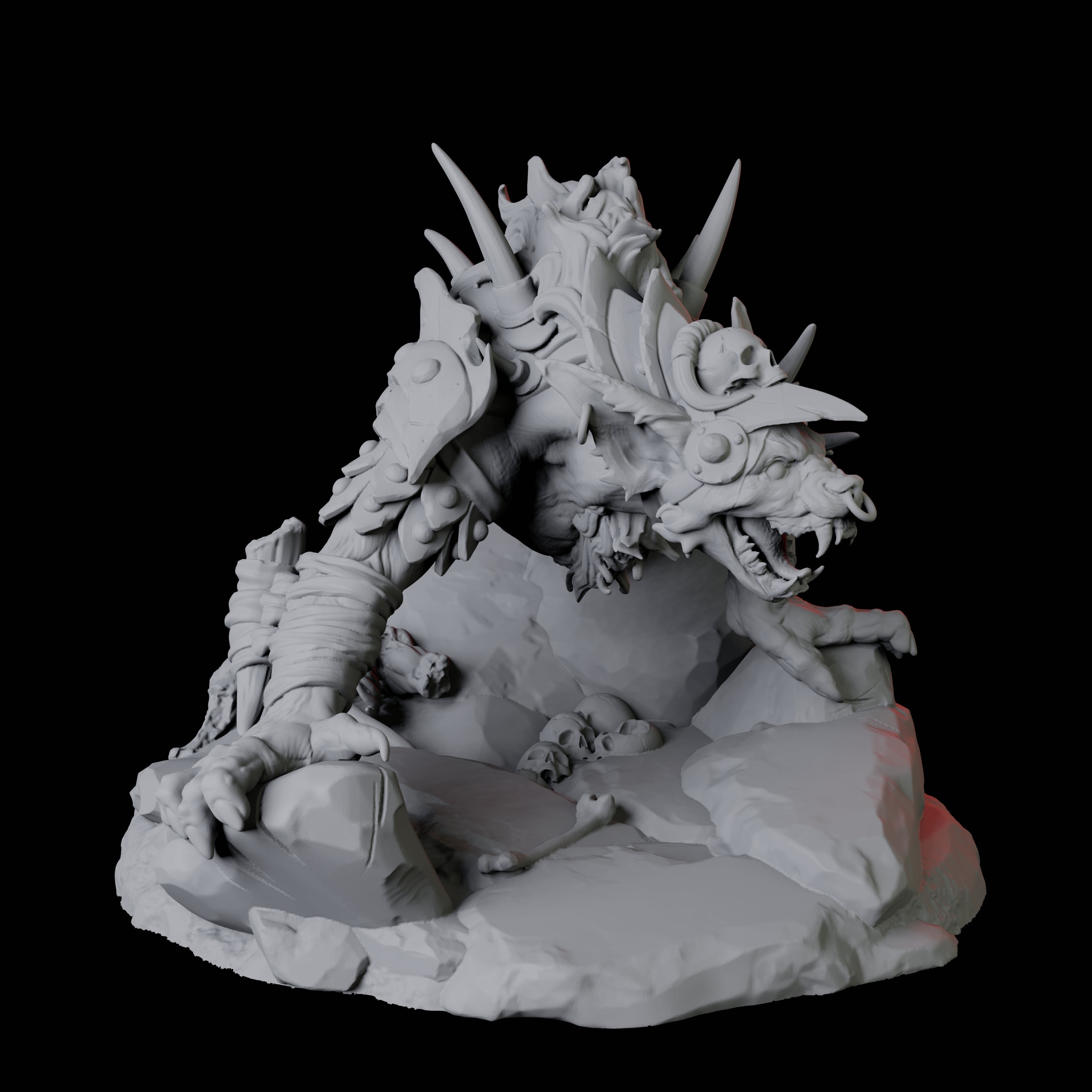 Gnoll Tracker C Miniature for Dungeons and Dragons, Pathfinder or other TTRPGs